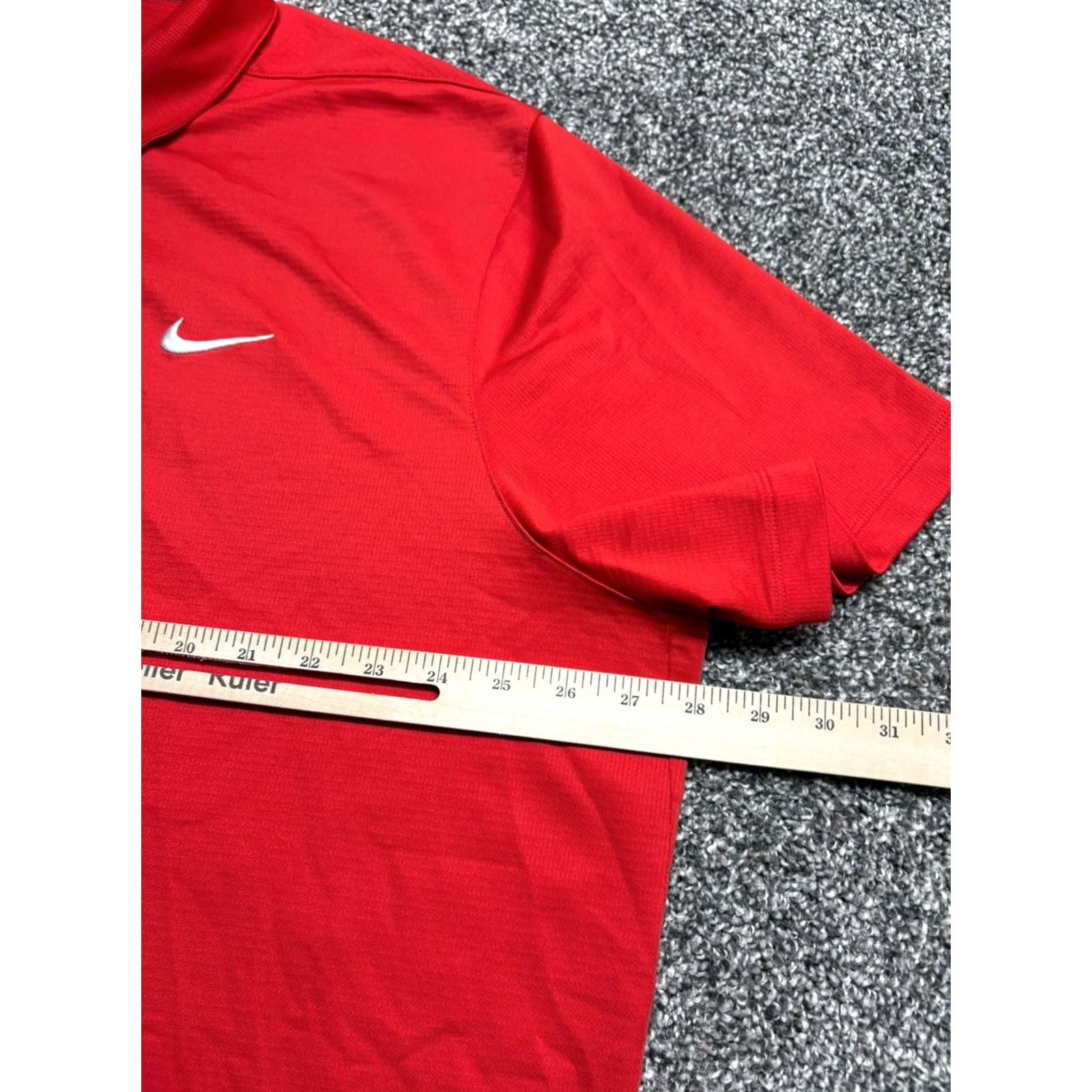 Nike Nike Polo Shirt Mens 3XL Red Dri-FIT Solid Golf Casual Top Size US XXL / EU 58 / 5 - 5 Thumbnail