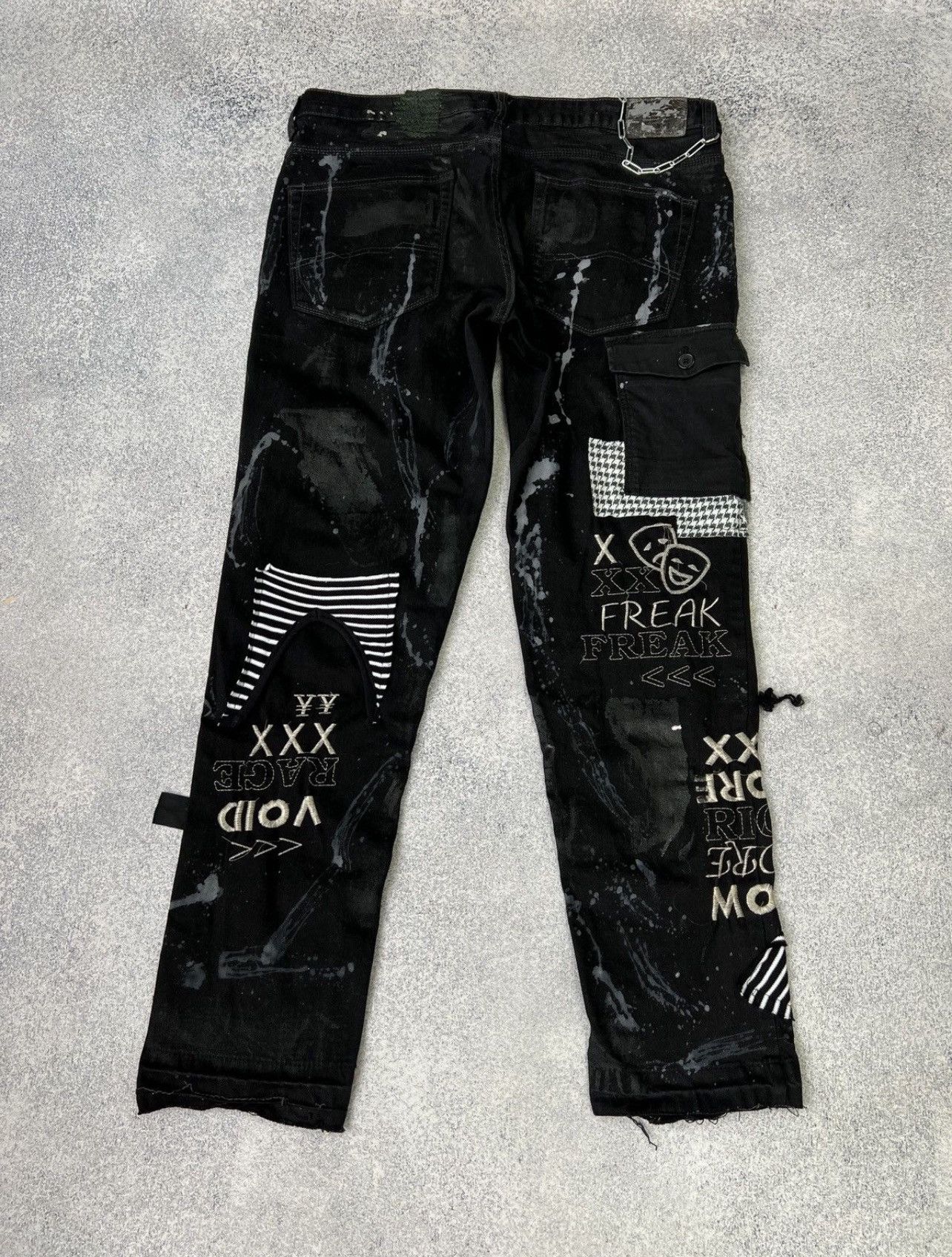 Other Vintage punk rock goth emo metal dark ripped crazy jeans Size US 40 / EU 56 - 12 Thumbnail
