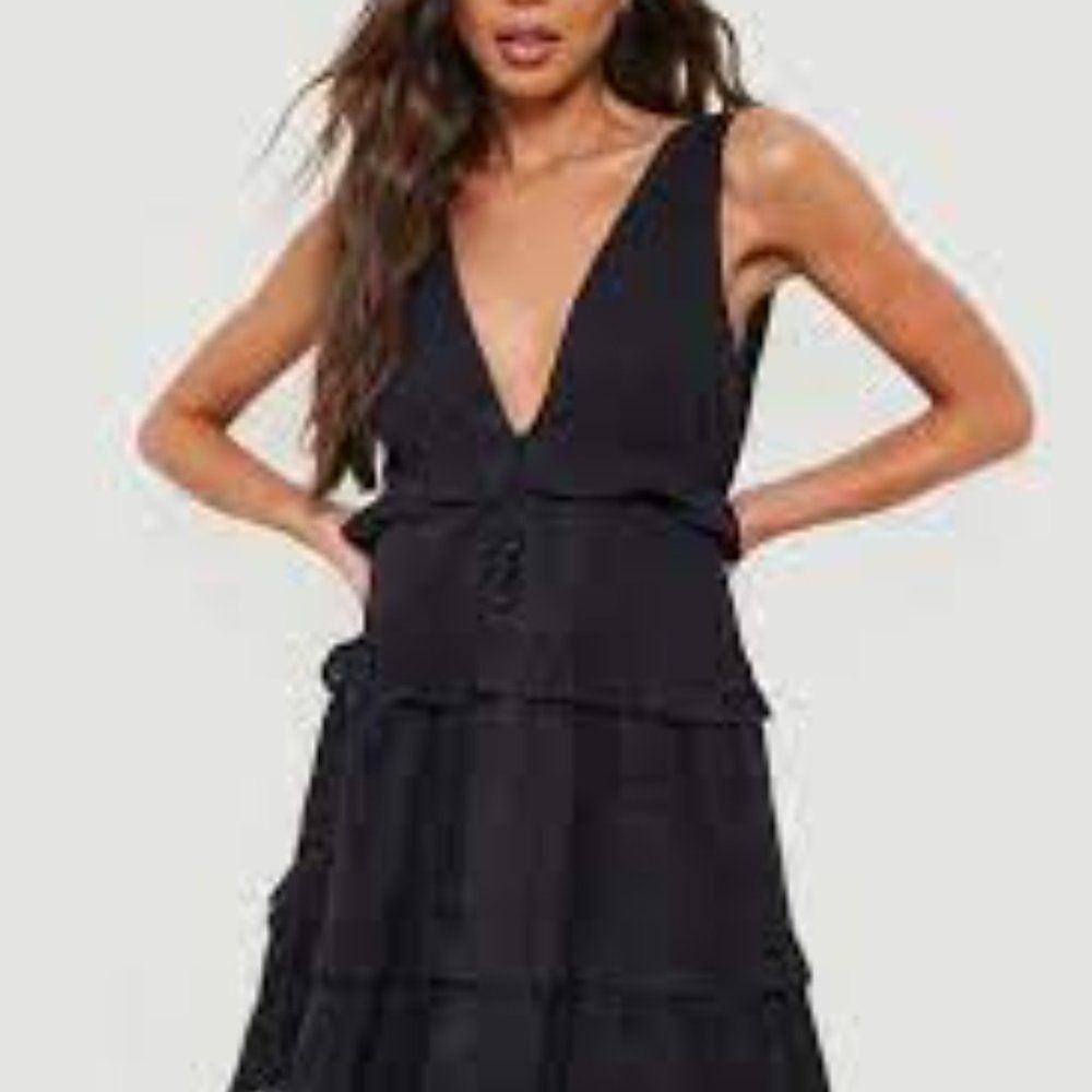 Sage Sage The Label Demeter Tiered Midi A-Line Dress XS Size XS / US 0-2 / IT 36-38 - 3 Thumbnail