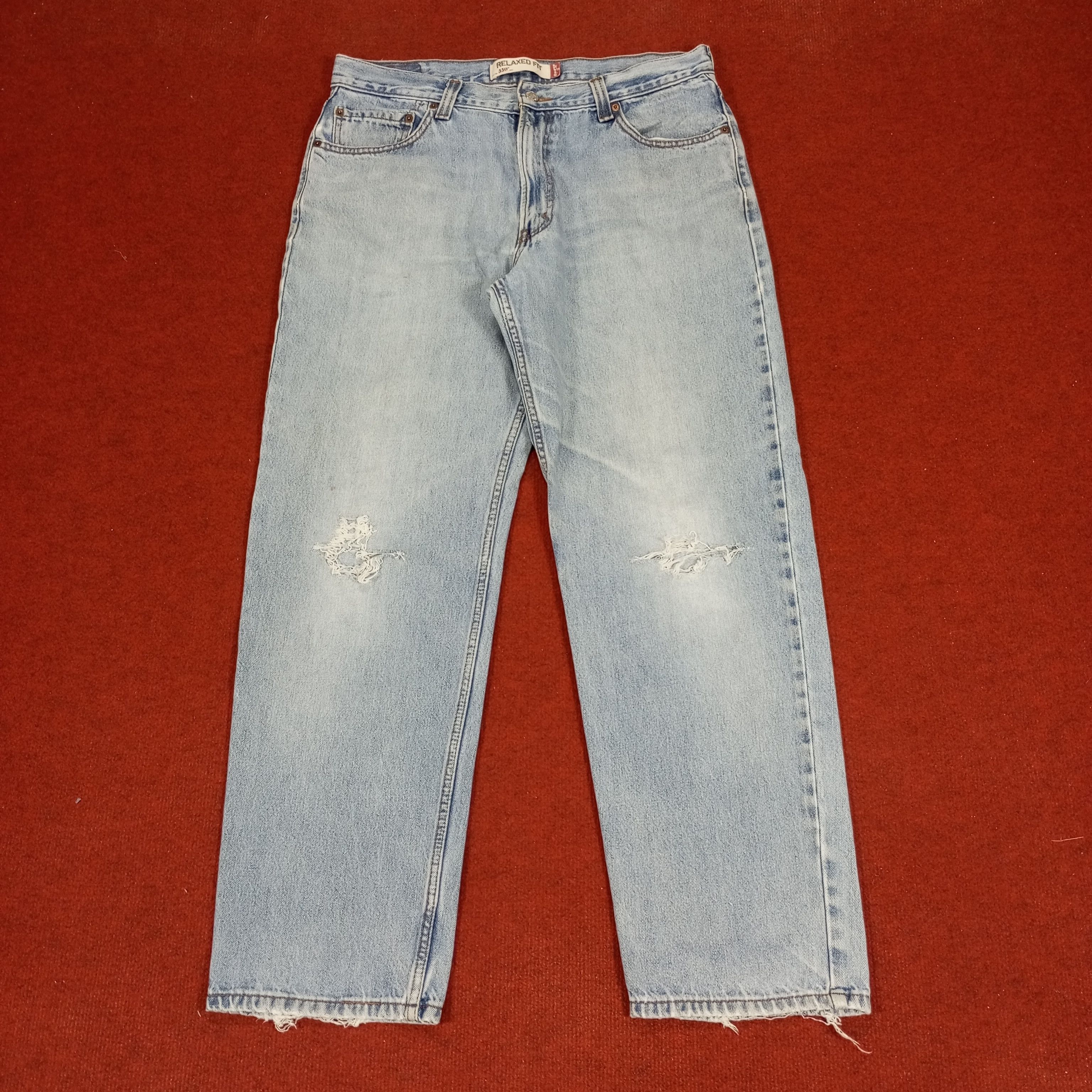 Levi's × Vintage Levis Streetwear Style Distressed Jeans Size US 35 - 1 Thumbnail