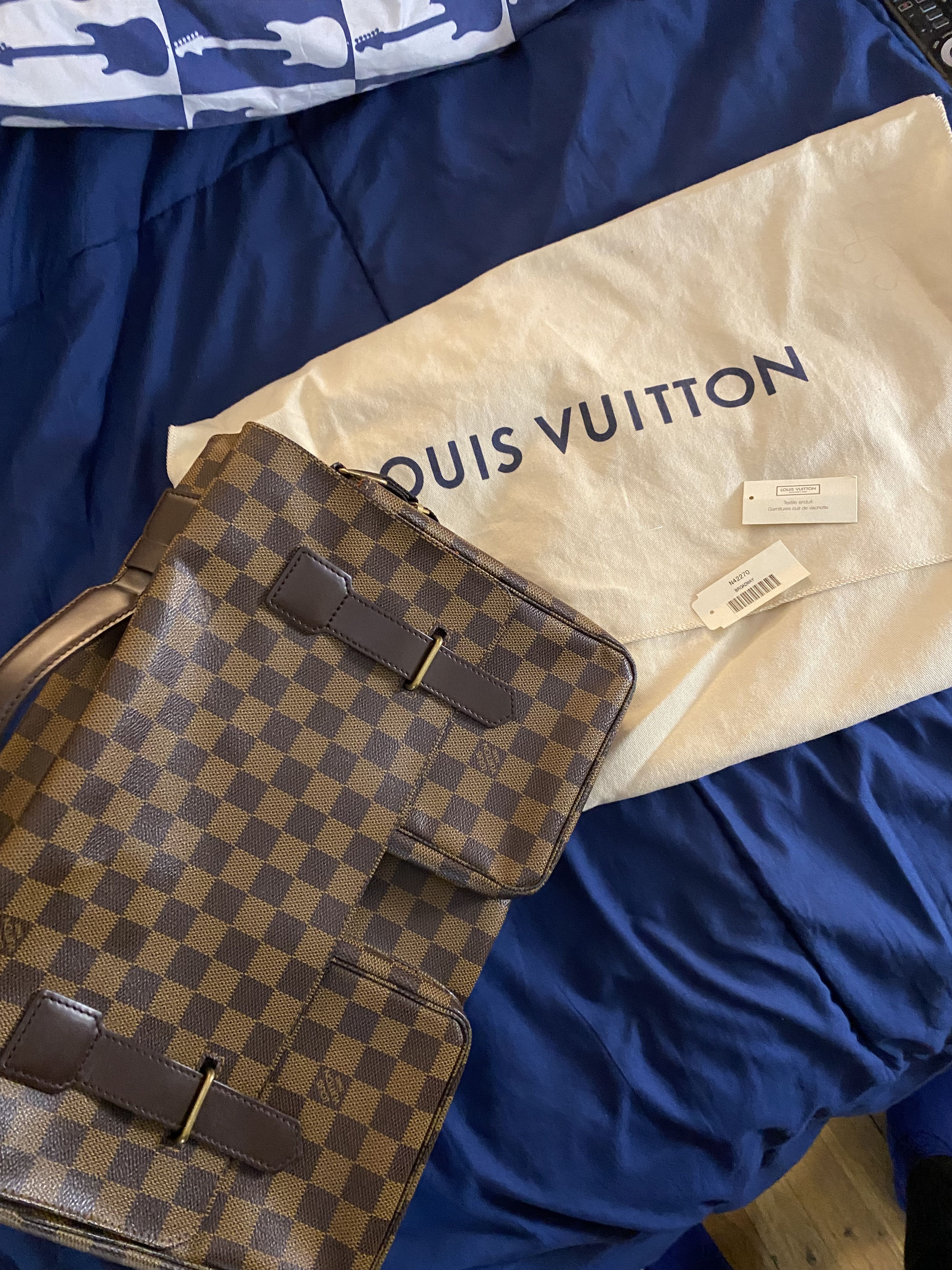 Louis Vuitton Louis Vuitton Damier Ebene Broadway Messenger Bag 2001 Size ONE SIZE - 10 Thumbnail