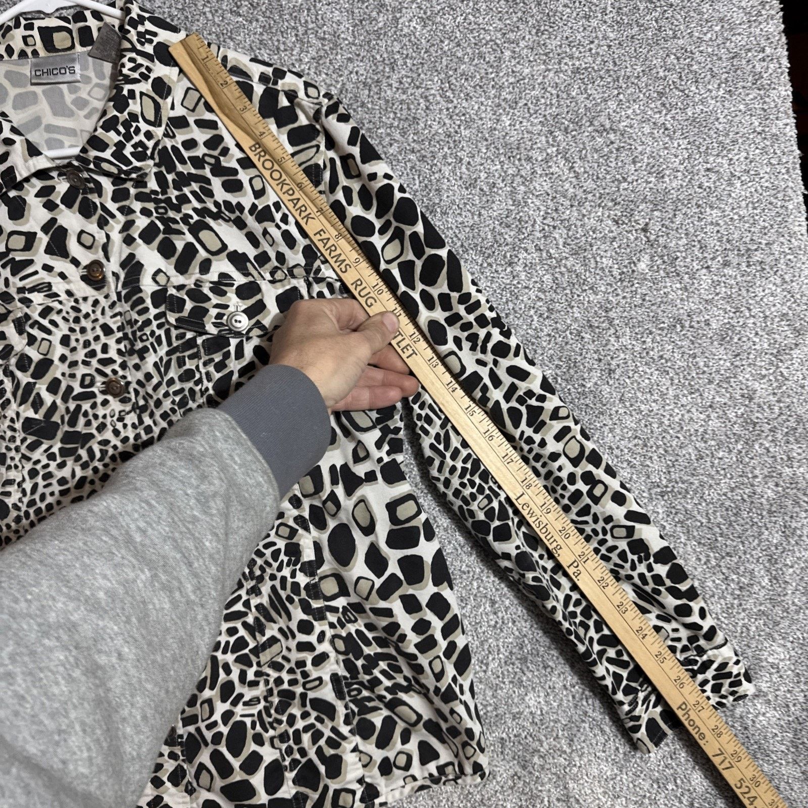 Chicos Chicos Blouse Womens 3 US XL Mob Wife Animal Print Retro Y2K Size XL / US 12-14 / IT 48-50 - 4 Thumbnail