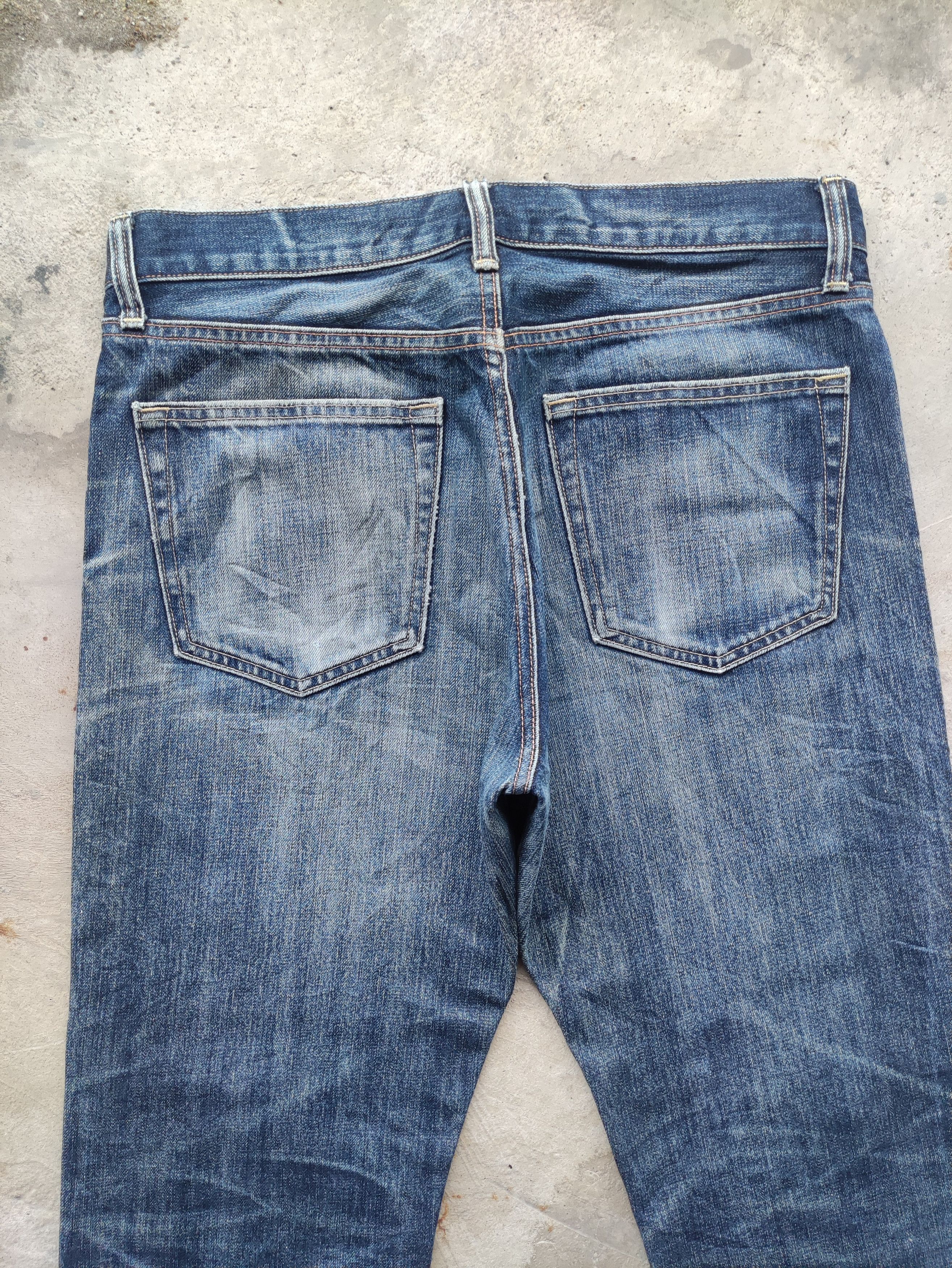 Japanese Brand Vintage Japanese Jean Distressed Faded Denim Size US 35 - 9 Thumbnail