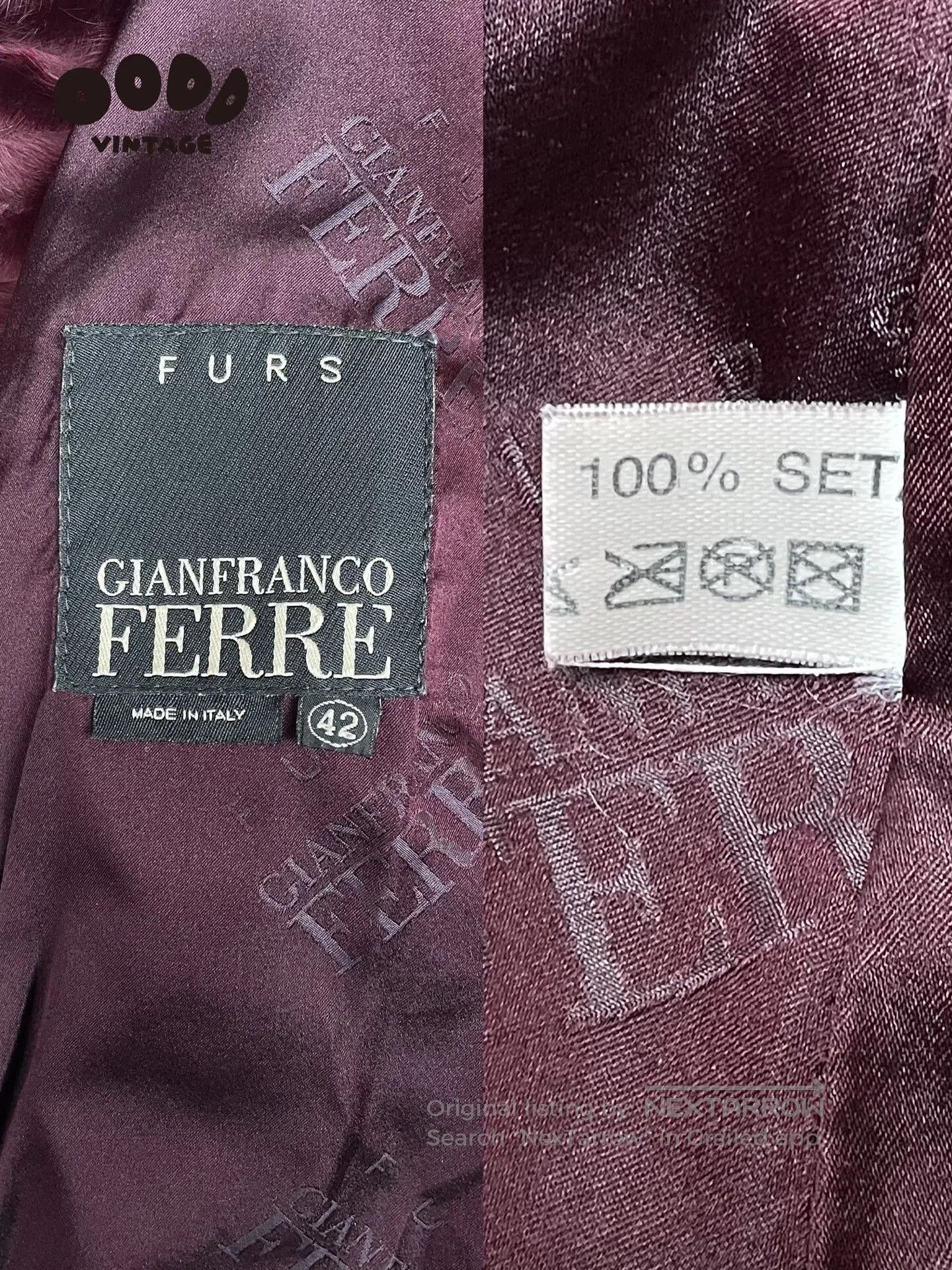 Gianfranco Ferre Gianfranco Ferré Red Mink Fur Jacket. Size M / US 6-8 / IT 42-44 - 9 Thumbnail