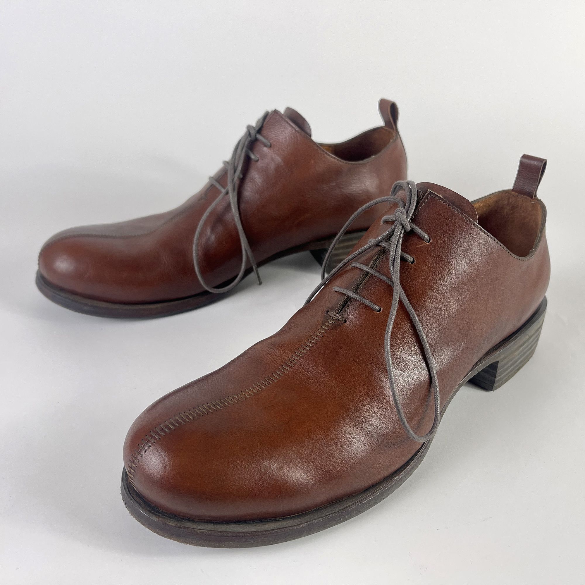 Dimissianos & Miller handmade derby brown calf lock-stitch, Blake stitch Size US 11.5 / EU 44-45 - 3 Thumbnail