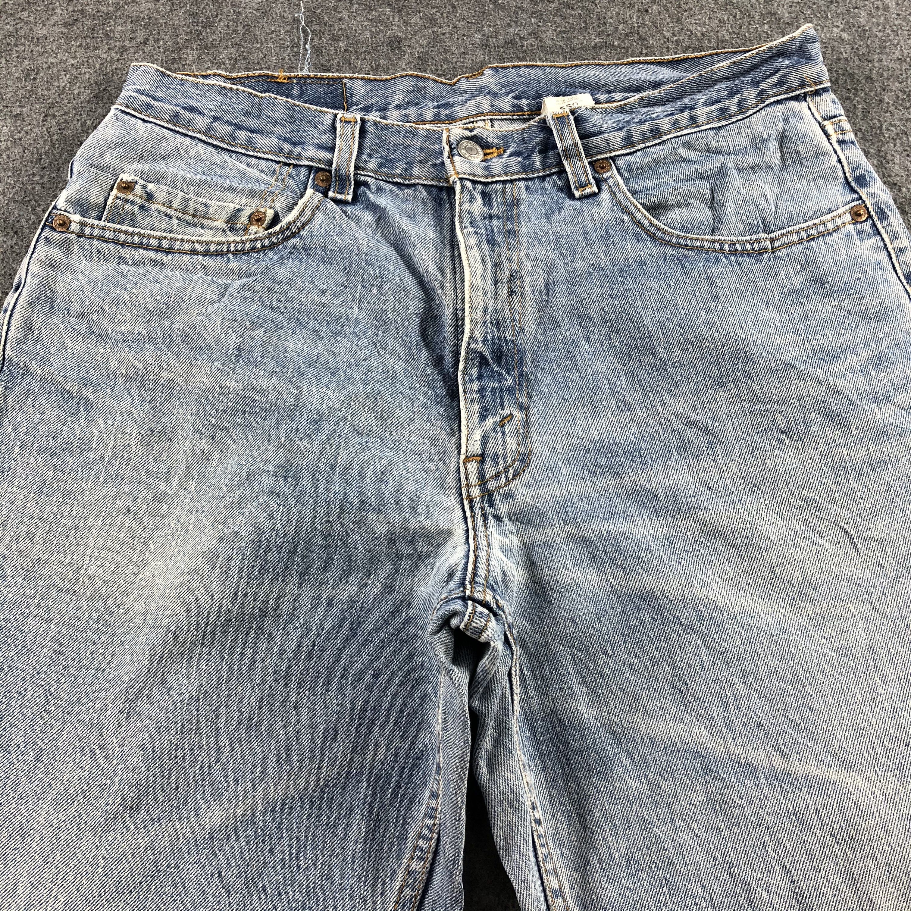 Levi's Vintage 90s Blue Wash Levis 550 Jeans-J2437 Size US 34 / EU 50 - 3 Thumbnail