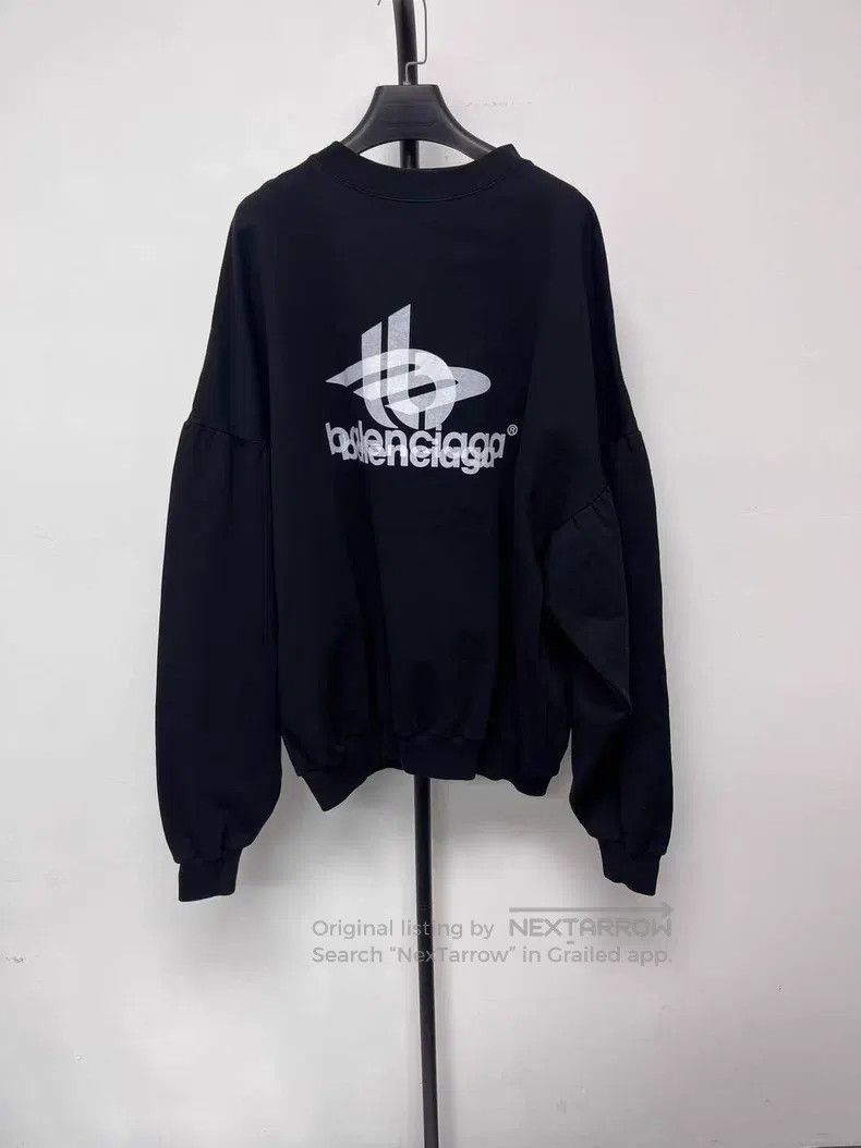 Balenciaga Balenciaga Letter Printed Casual Hooded Long Sleeve Sweats Size US L / EU 52-54 / 3 - 1 Thumbnail