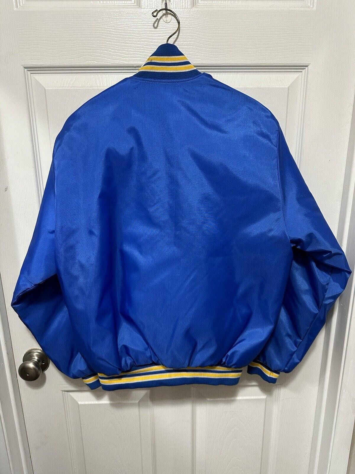 Other Vintage Satin Bomber Jacket Men's Medium Blue Varsity Size US M / EU 48-50 / 2 - 2 Thumbnail