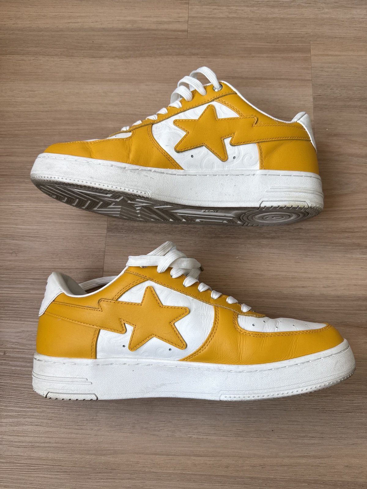 Bape Yellow Bapesta Size US 11 / EU 44 - 2 Thumbnail