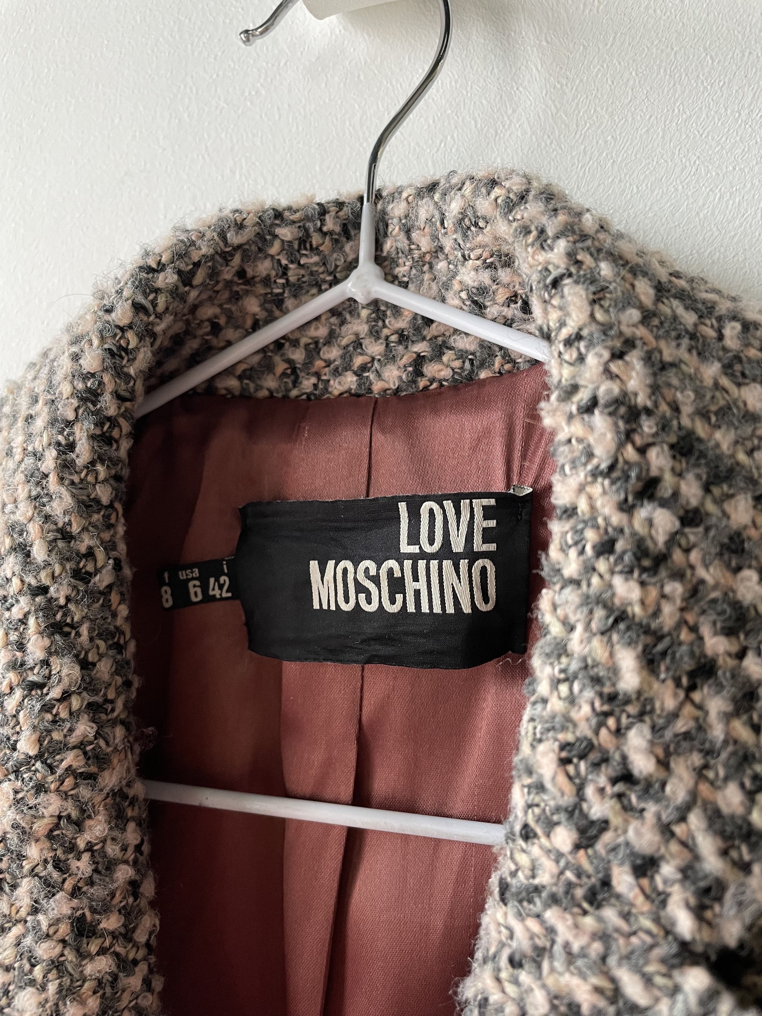Love Moschino Love Moschino Wool Blend Woven Long Coat 6344AC Size M / US 6-8 / IT 42-44 - 2 Thumbnail