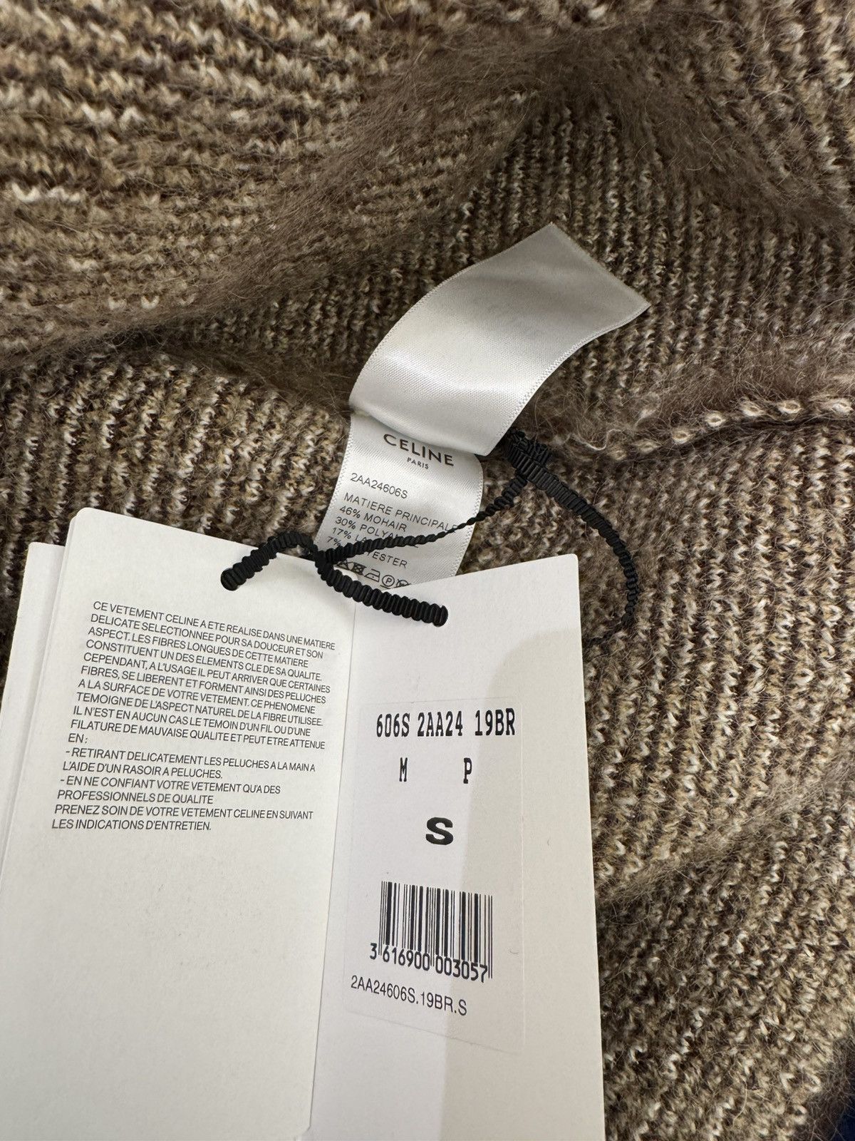 Celine Celine cropped mohair sweater Size US S / EU 44-46 / 1 - 7 Thumbnail