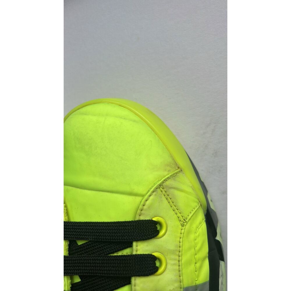 Dolce & Gabbana Dolce & Gabbana Neon Green Logo Tape Low Top Sneakers Shoes Size US 6 / EU 39 - 7 Thumbnail