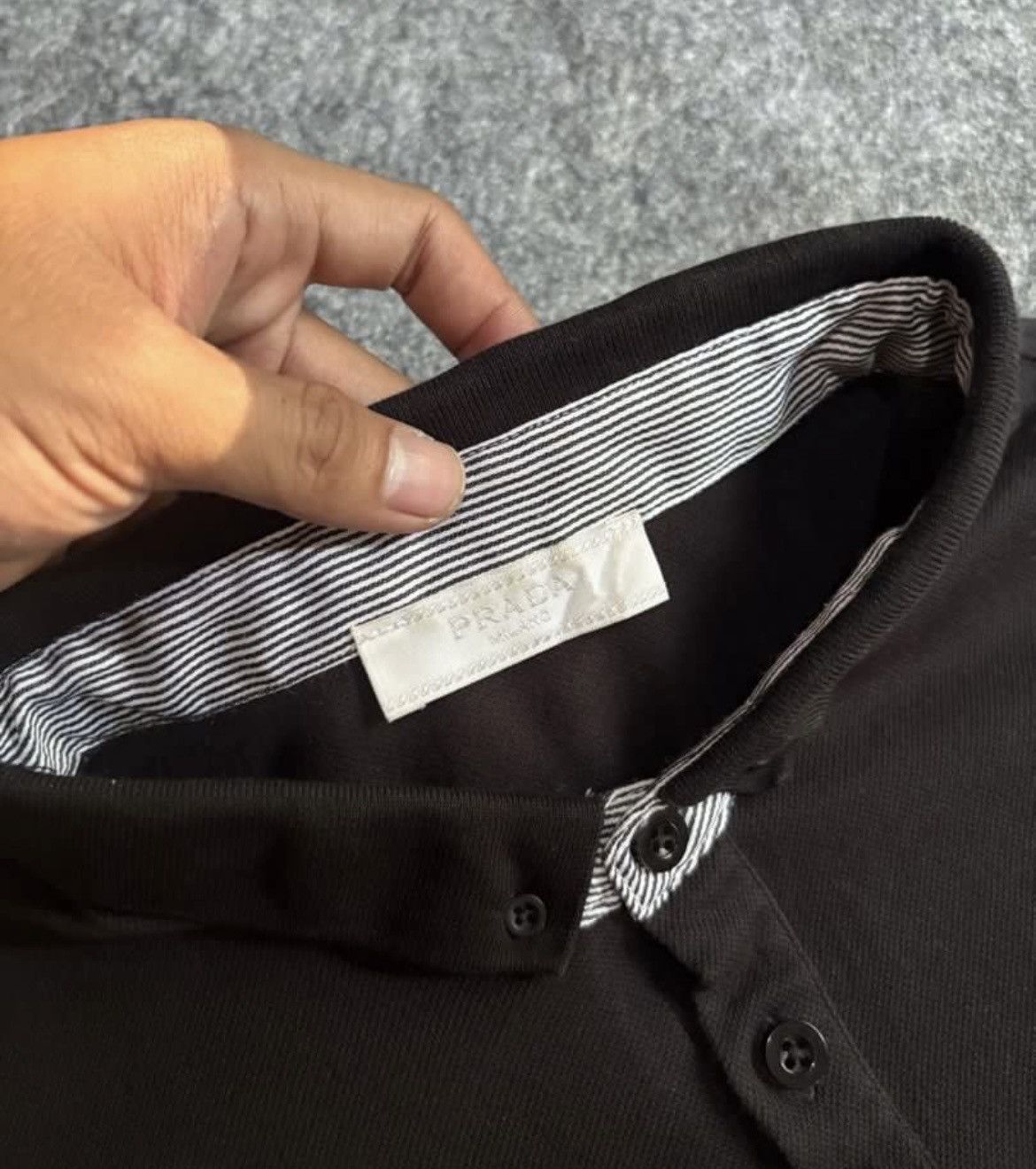 Prada Prada Milano Brown Polos Vintage Size US L / EU 52-54 / 3 - 3 Thumbnail