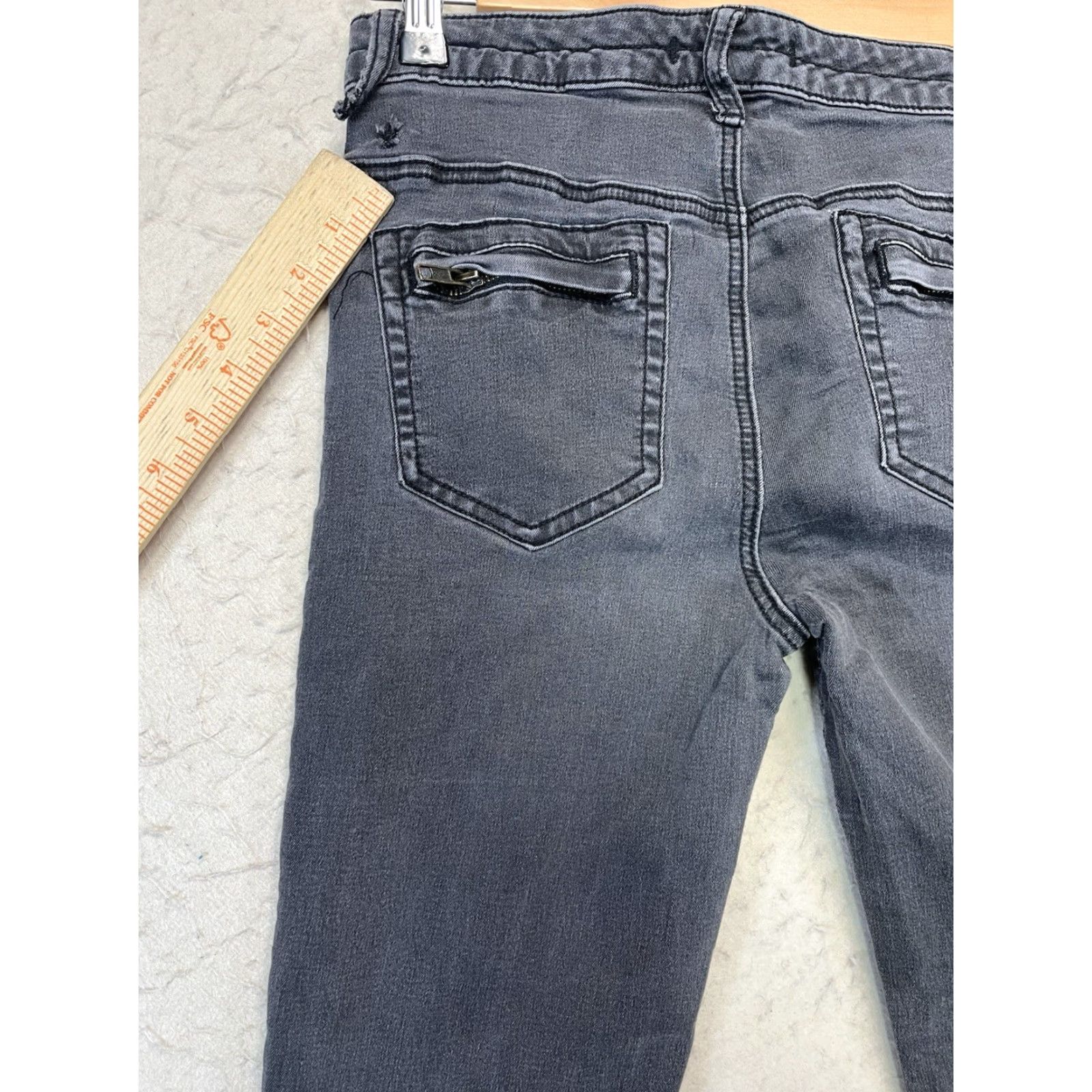 Free People Free People High Rise Washed Black Skinny Jeans Women’s 27 Belt Loops Skinny Belted FP Movement by Free People Jeans Women 27 Black Size 27" / US 4 / IT 40 - 7 Thumbnail