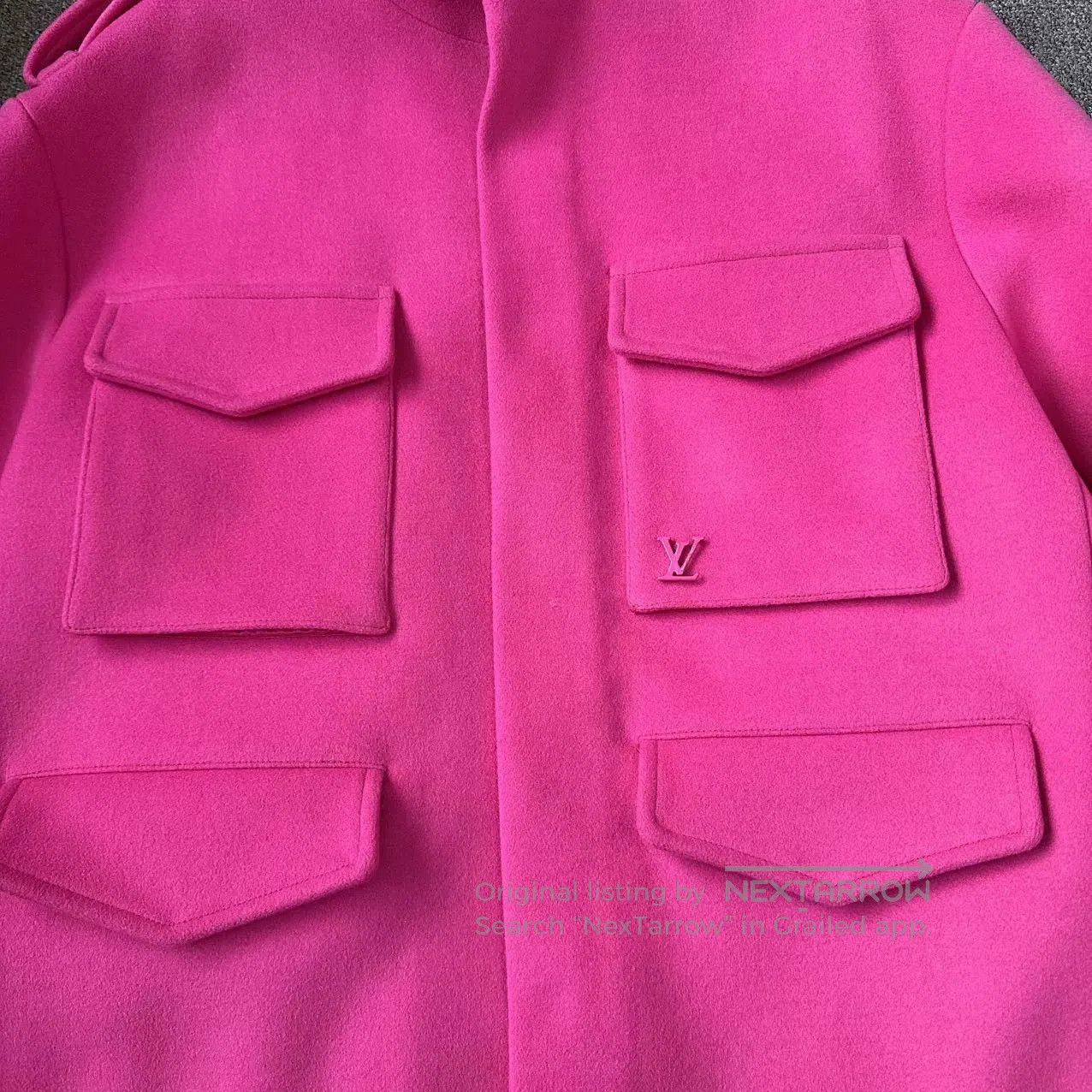 Louis Vuitton Louis Vuitton Pink Wool Coat. Size US XL / EU 56 / 4 - 2 Thumbnail
