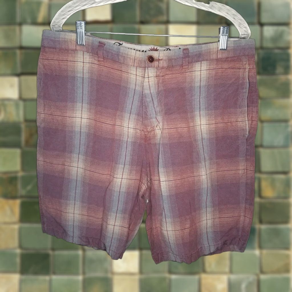 Tommy Bahama TOMMY BAHAMA Men's Bermuda Shorts Red Plaid Size 36 Paradise Nation Size US 36 / EU 52 - 1 Thumbnail