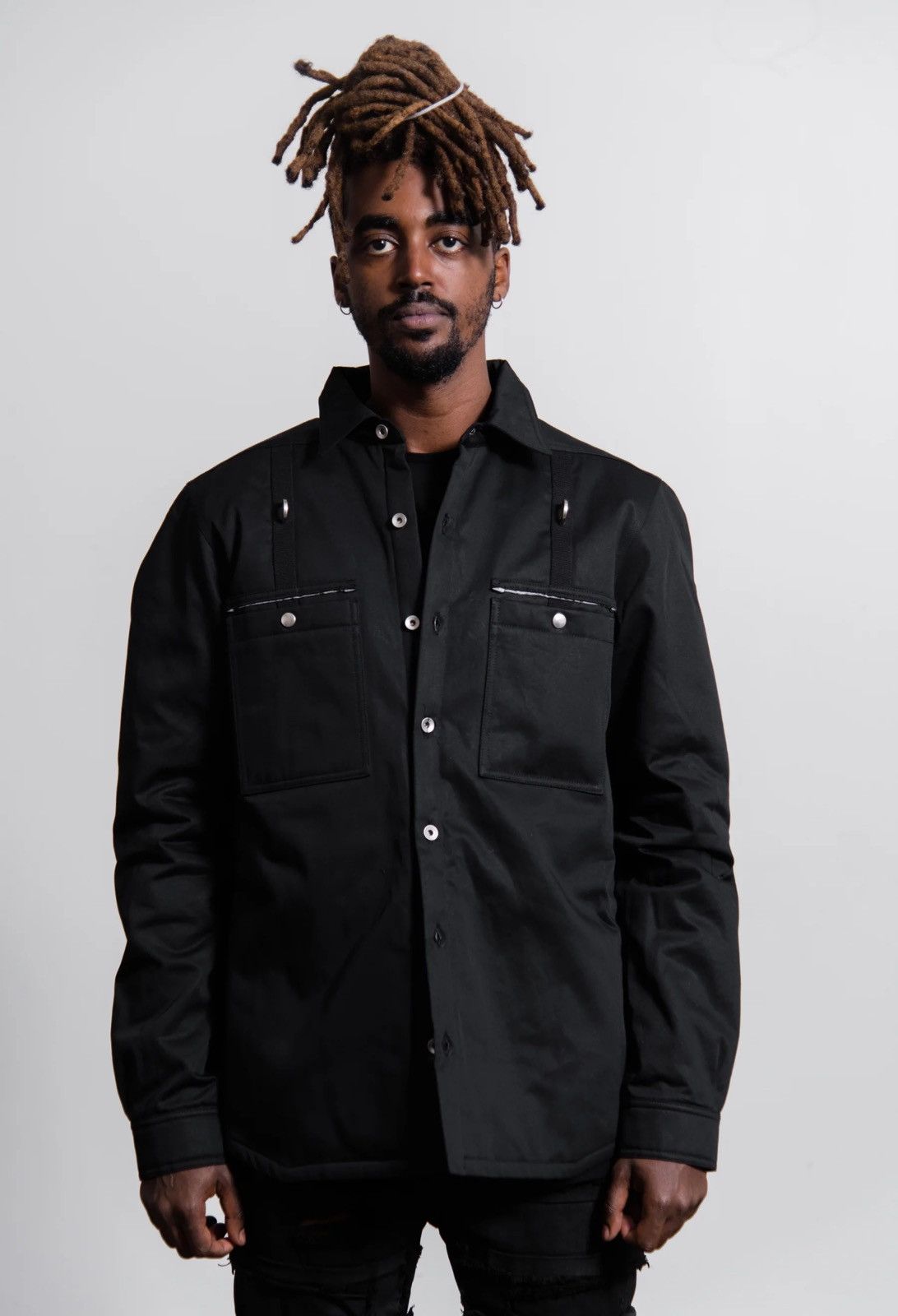 Rick Owens Drkshdw 🔥2000$ Rick Owens DRKSHDW 22SS Padded Outershirt Jacket Size US L / EU 52-54 / 3 - 18 Thumbnail