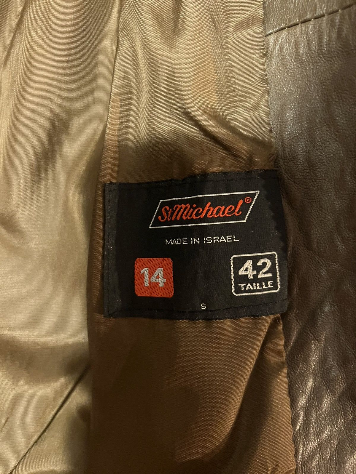 Other St Michael Leather Jacket Vintage Size US S / EU 44-46 / 1 - 8 Thumbnail