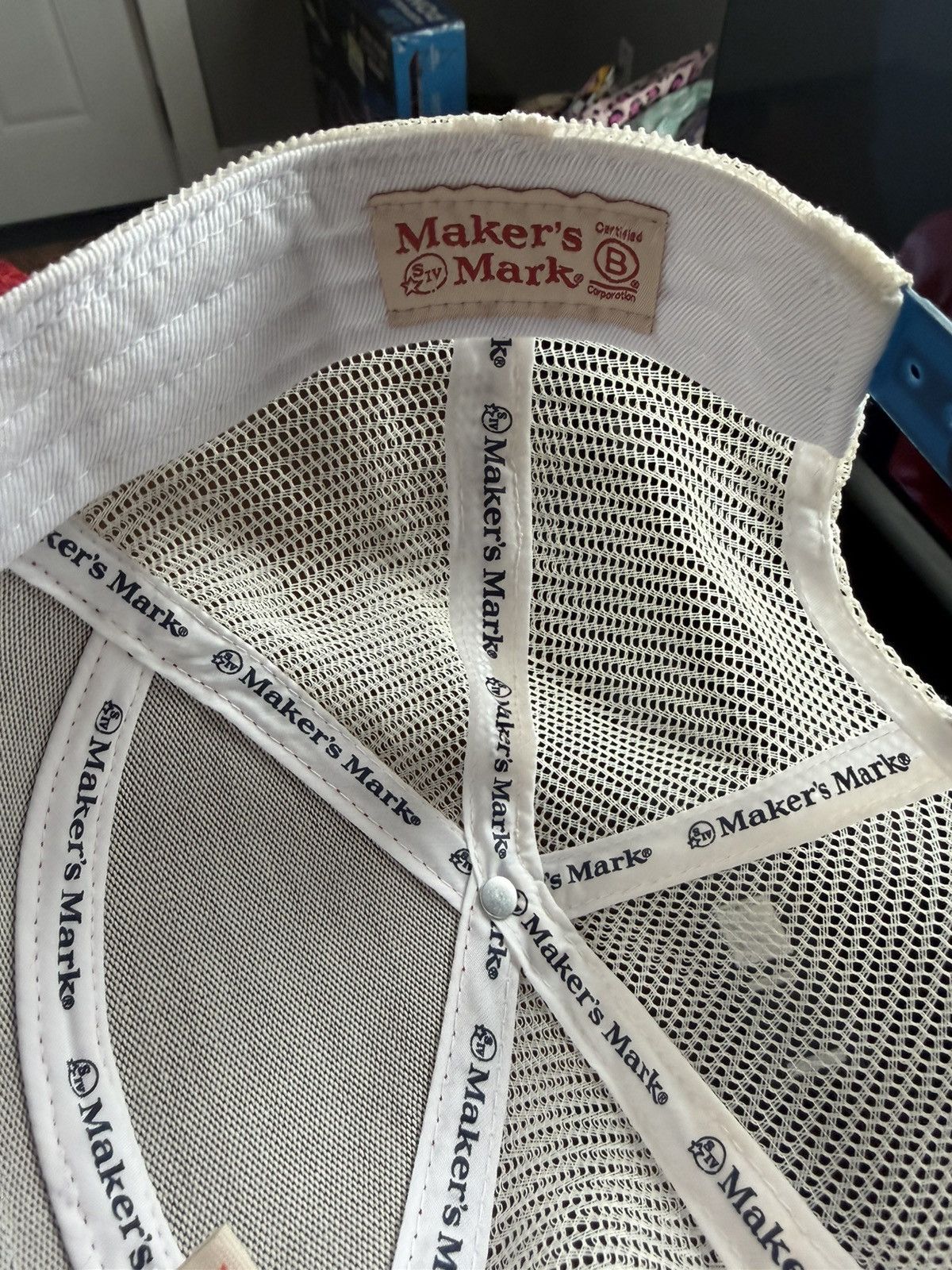 Other Makers Mark Kentucky Straight Bourbon Whisky trucker hat red Size ONE SIZE - 6 Thumbnail
