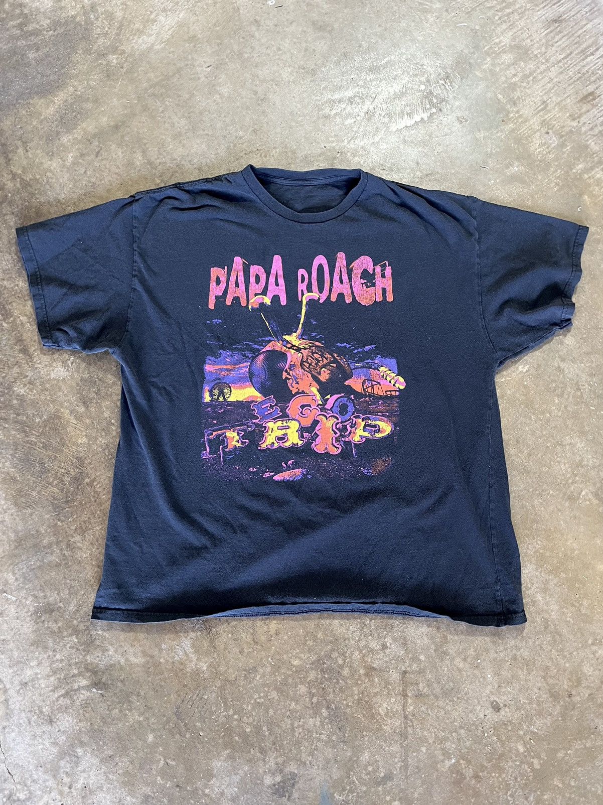 Band Tees Faded Papa Roach Ego Trip Tour Tee Size US L / EU 52-54 / 3 - 1 Thumbnail