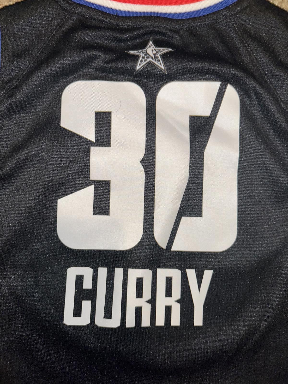 Nike Jordan Kids Boy’s NBA Warriors Curry 2019 NBA All-Star Game Swingman Jersey Size L / US 10 / IT 46 - 7 Thumbnail