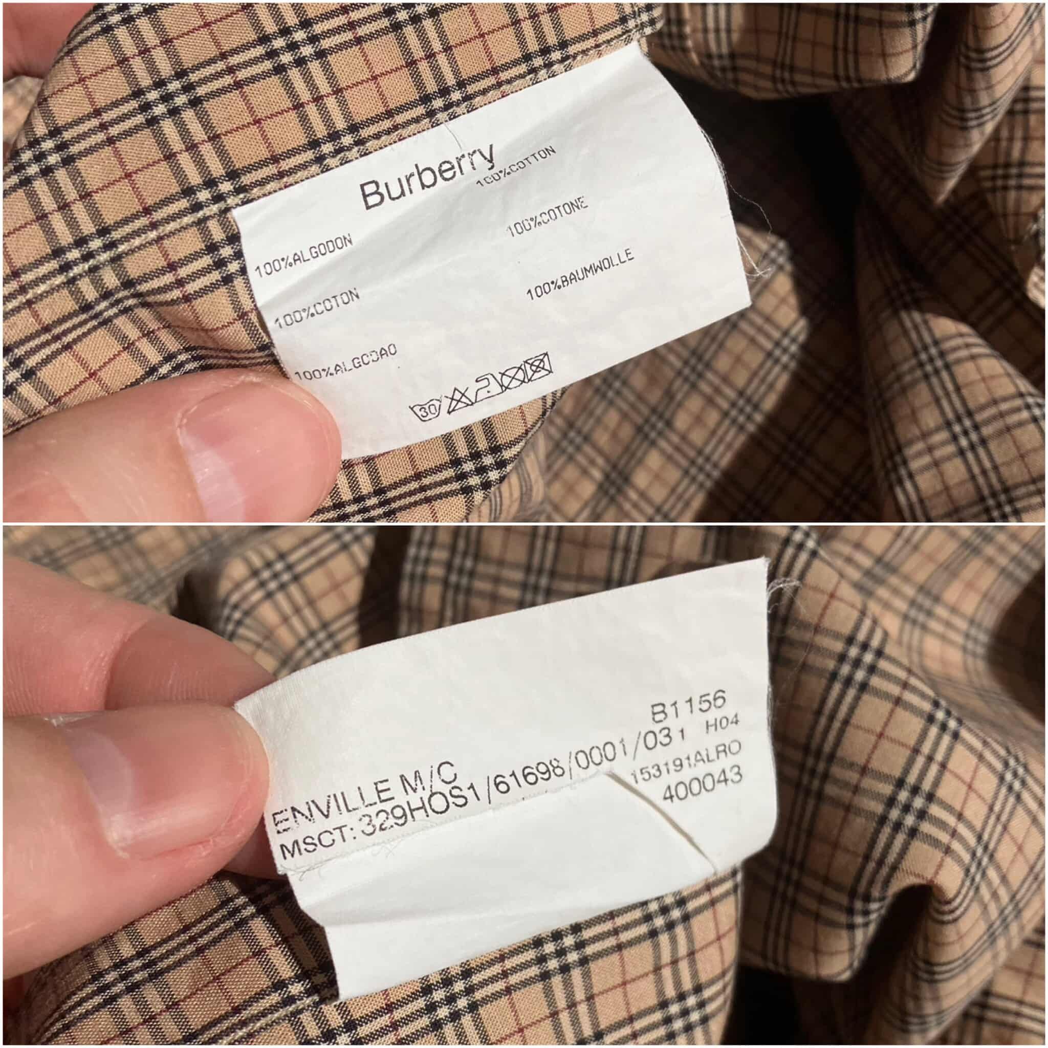Burberry Burberry London Men's Nova Check Plaid Button Shirt Size 3 L Size US L / EU 52-54 / 3 - 10 Thumbnail