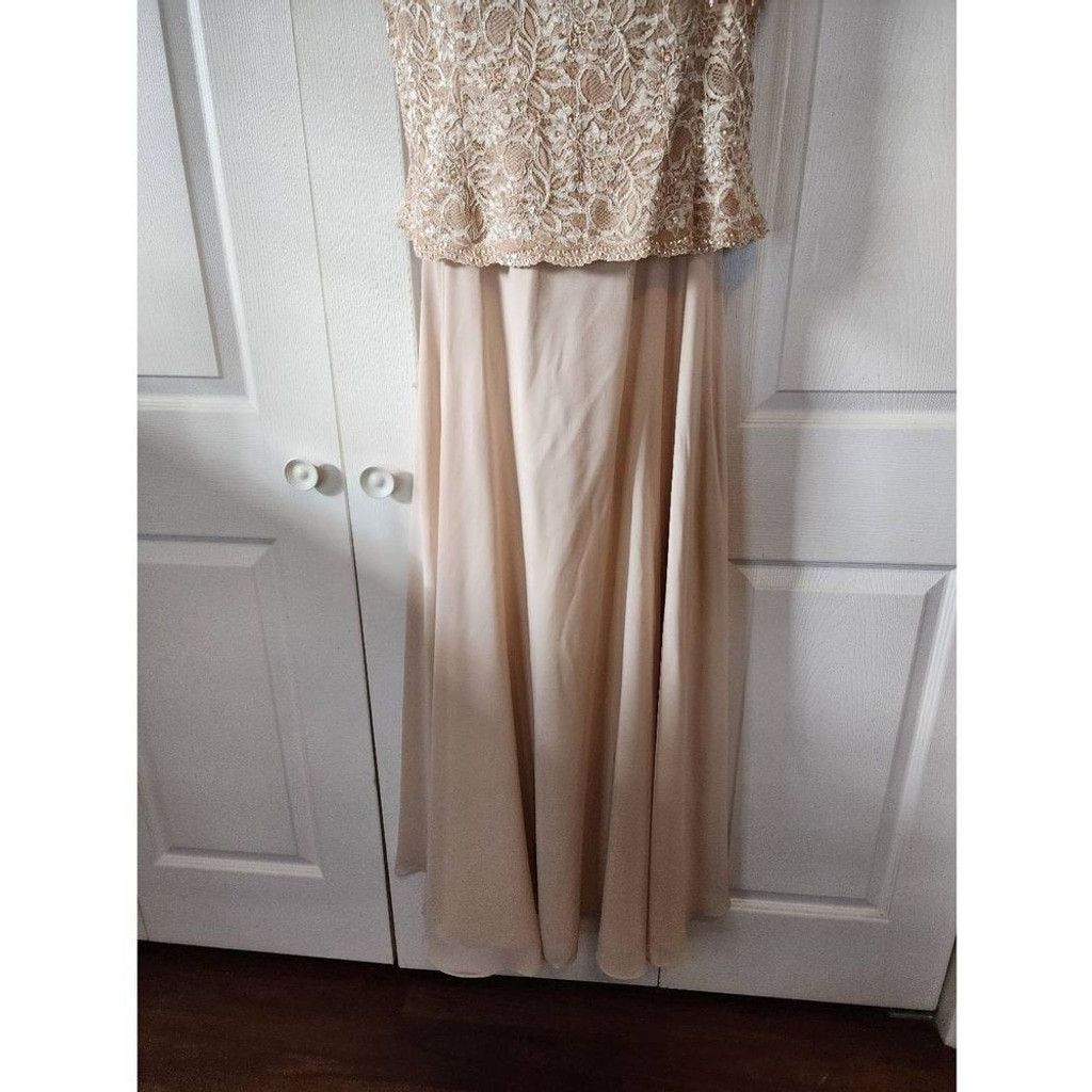 Unknown London Davids Bridal Tan Formal Size XXL / US 16-18 / IT 52-54 - 4 Thumbnail