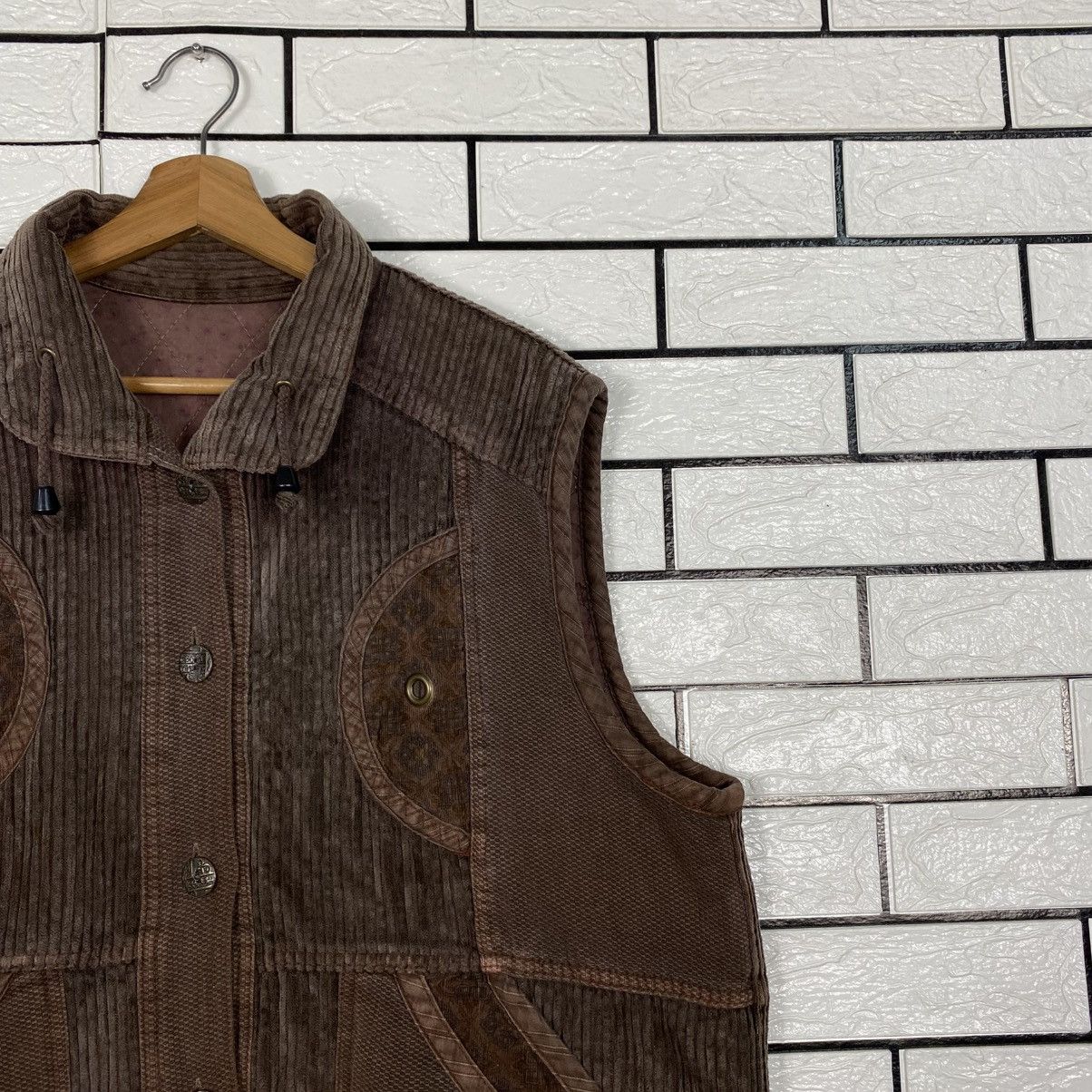 Japanese Brand 📌Vintage Vest Jacket Embroidery Unbranded Issey Miyake Size US M / EU 48-50 / 2 - 7 Thumbnail
