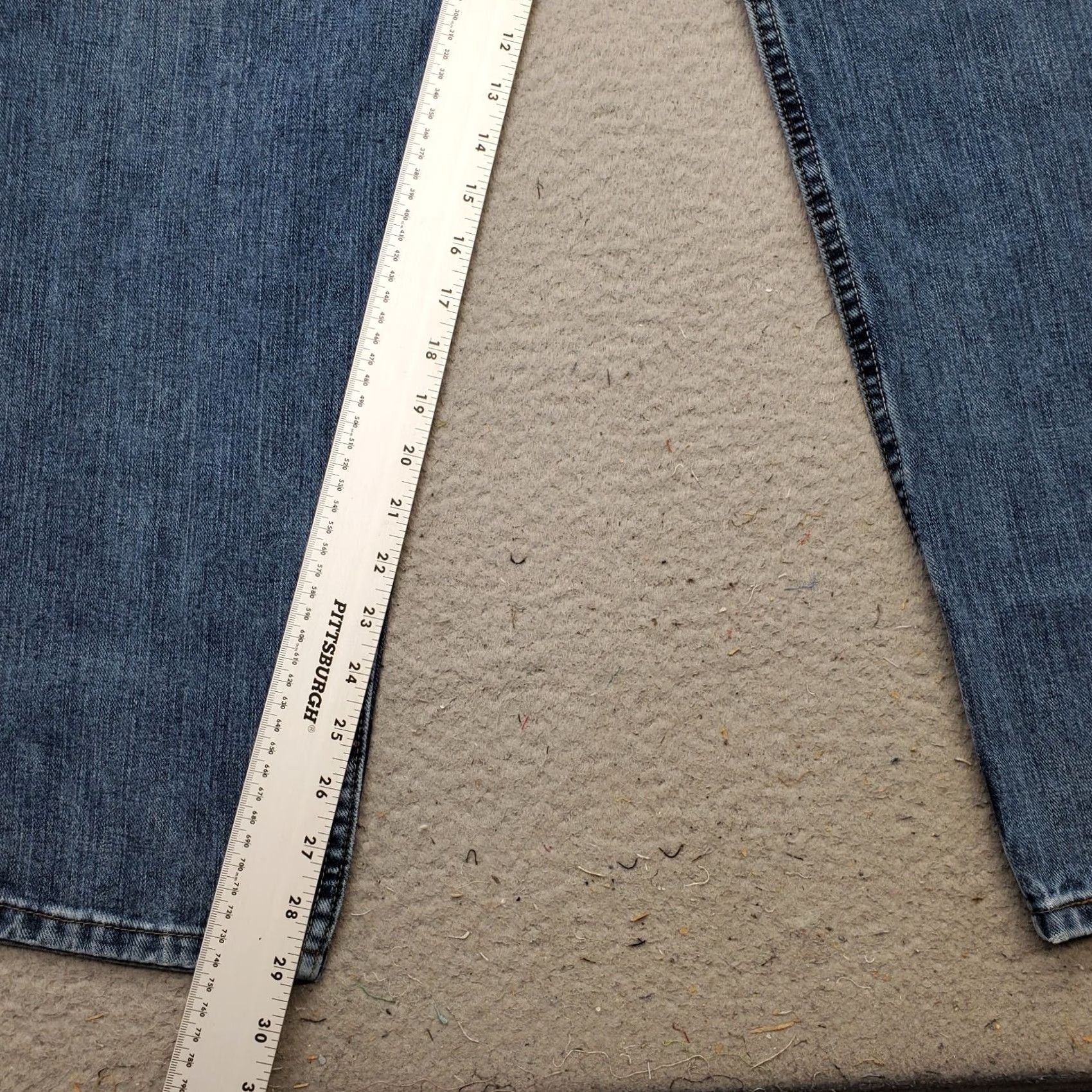 Lee Lee Jeans Mens 38x30 Blue Denim Relaxed Fit Straight Leg 2055526 Size US 38 / EU 54 - 4 Thumbnail