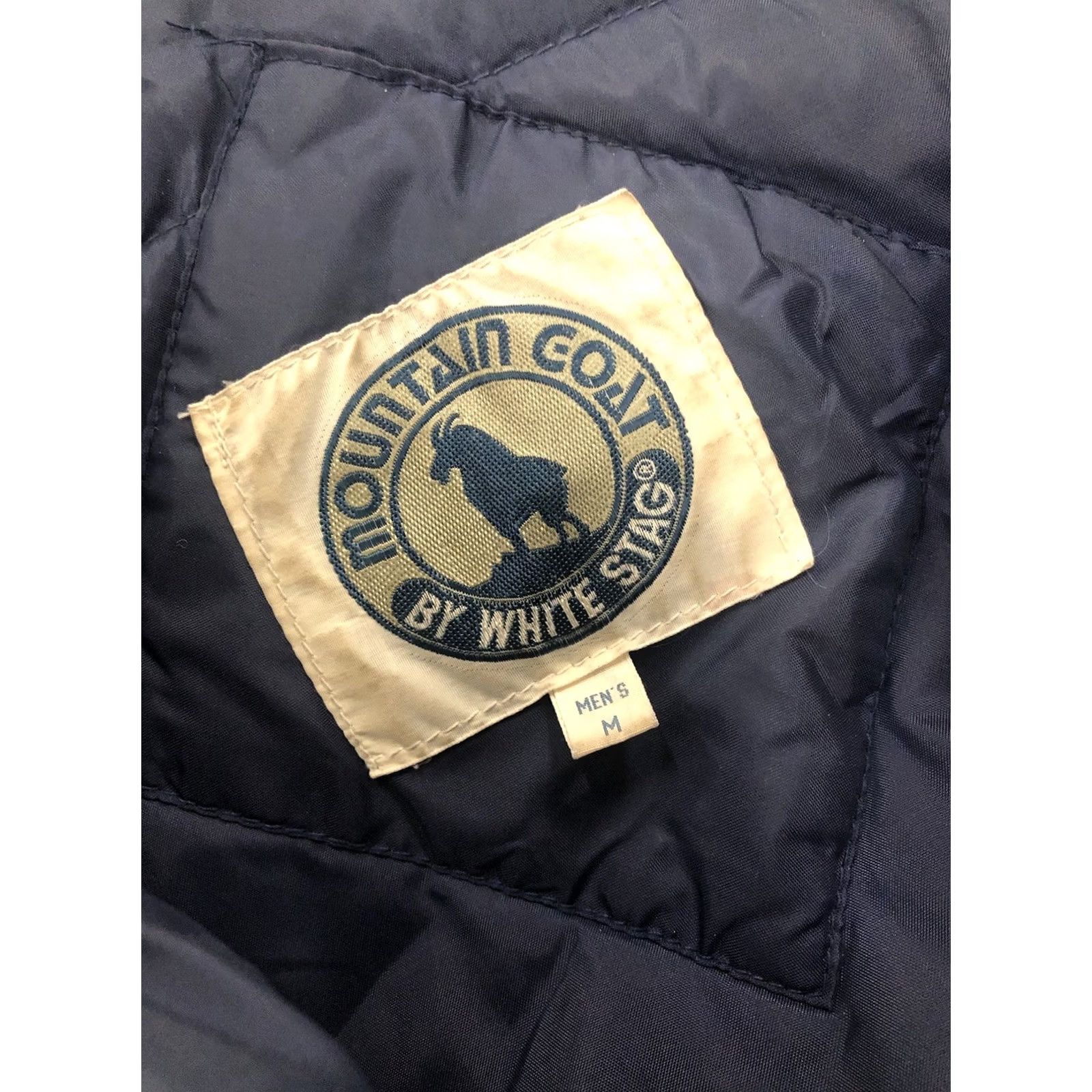 Vintage VINTAGE White Stag Mountain Goat Men’s Medium Navy White Jacket Puffer Retro Skiing Mens Size US M / EU 48-50 / 2 - 2 Thumbnail