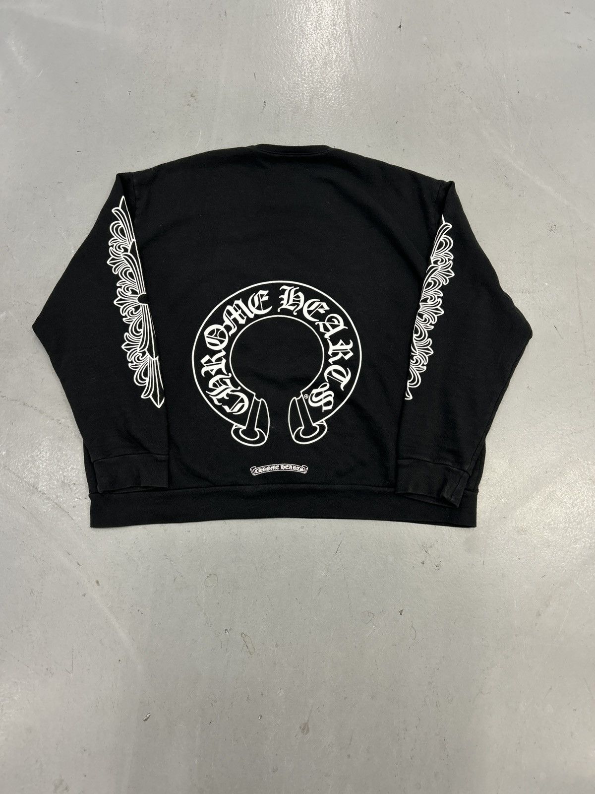 Chrome Hearts Chrome Hearts Horseshoe Crewneck Size US XL / EU 56 / 4 - 1 Thumbnail