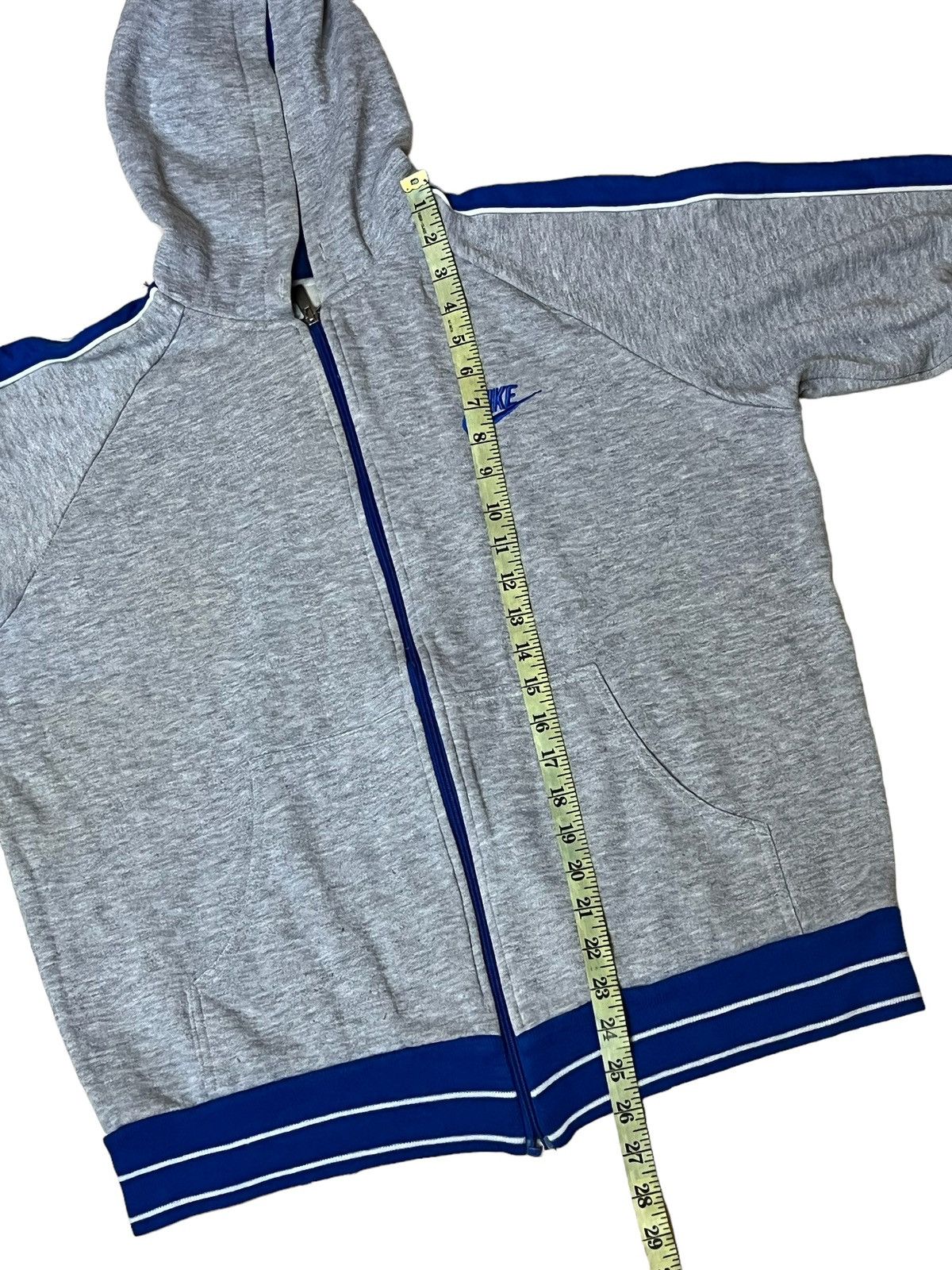 Nike RARE🔥VINTAGE 90s NIKE BLUE TAG ZIPPER HOODIES Size US L / EU 52-54 / 3 - 7 Thumbnail
