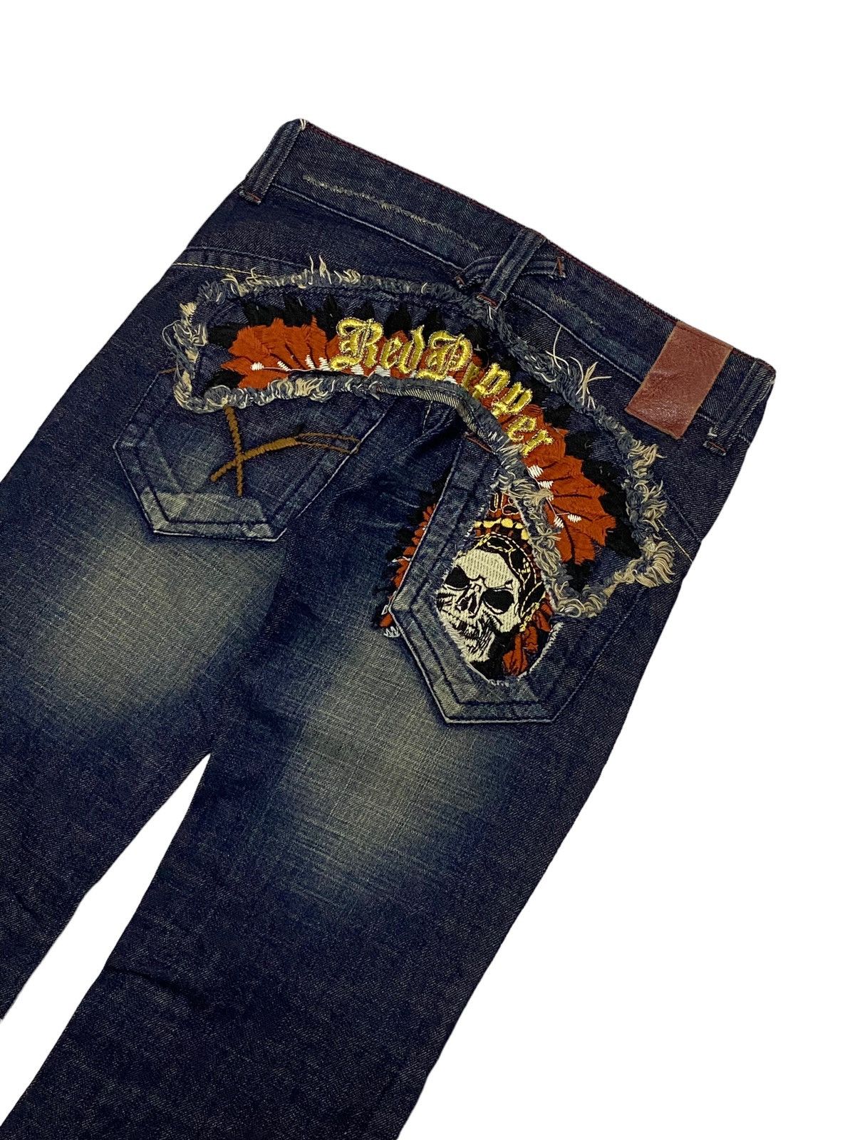 Hysteric Glamour × If Six Was Nine × Japanese Brand Flare Red Pepper Japan Jean Patches Distressed Embroidery Size US 30 / EU 46 - 11 Thumbnail