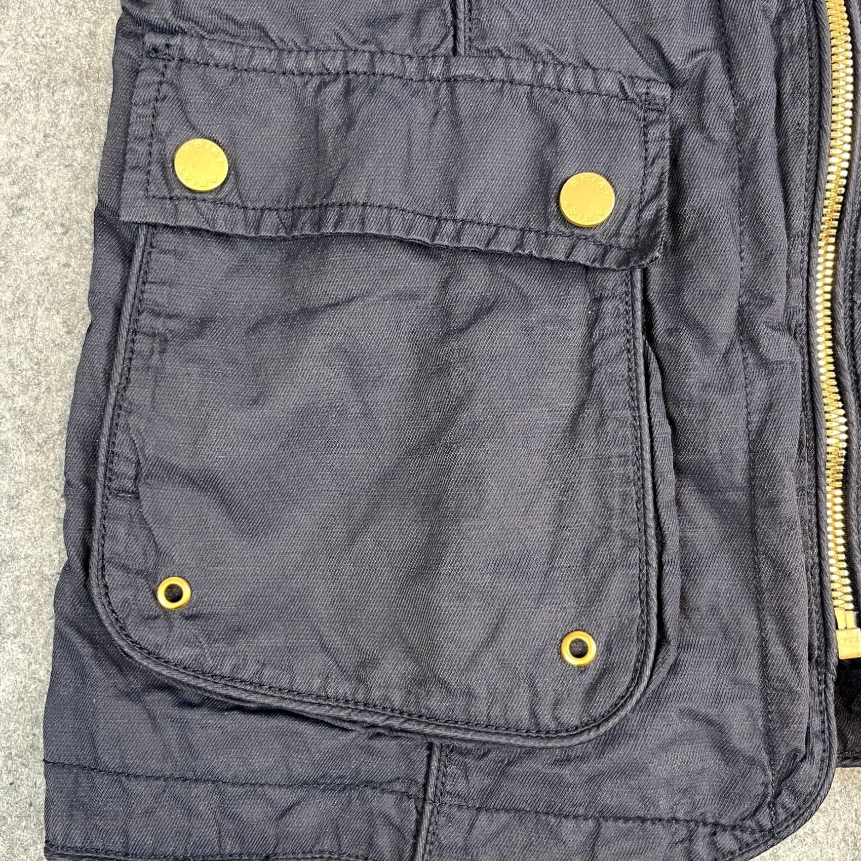 Ariat Ariat Field Jacket Womens Small Navy Equestrian Gold Zip Country 4 Pocket Size S / US 4 / IT 40 - 4 Thumbnail