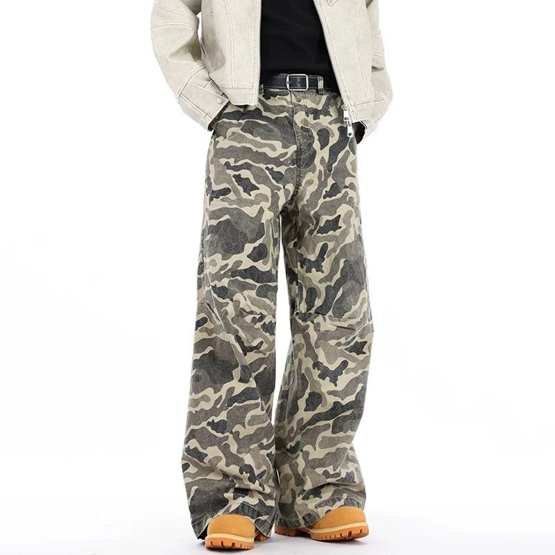 Jean Vintage Camo Cargo Streetwear Jeans Size US 32 / EU 48 - 1 Thumbnail
