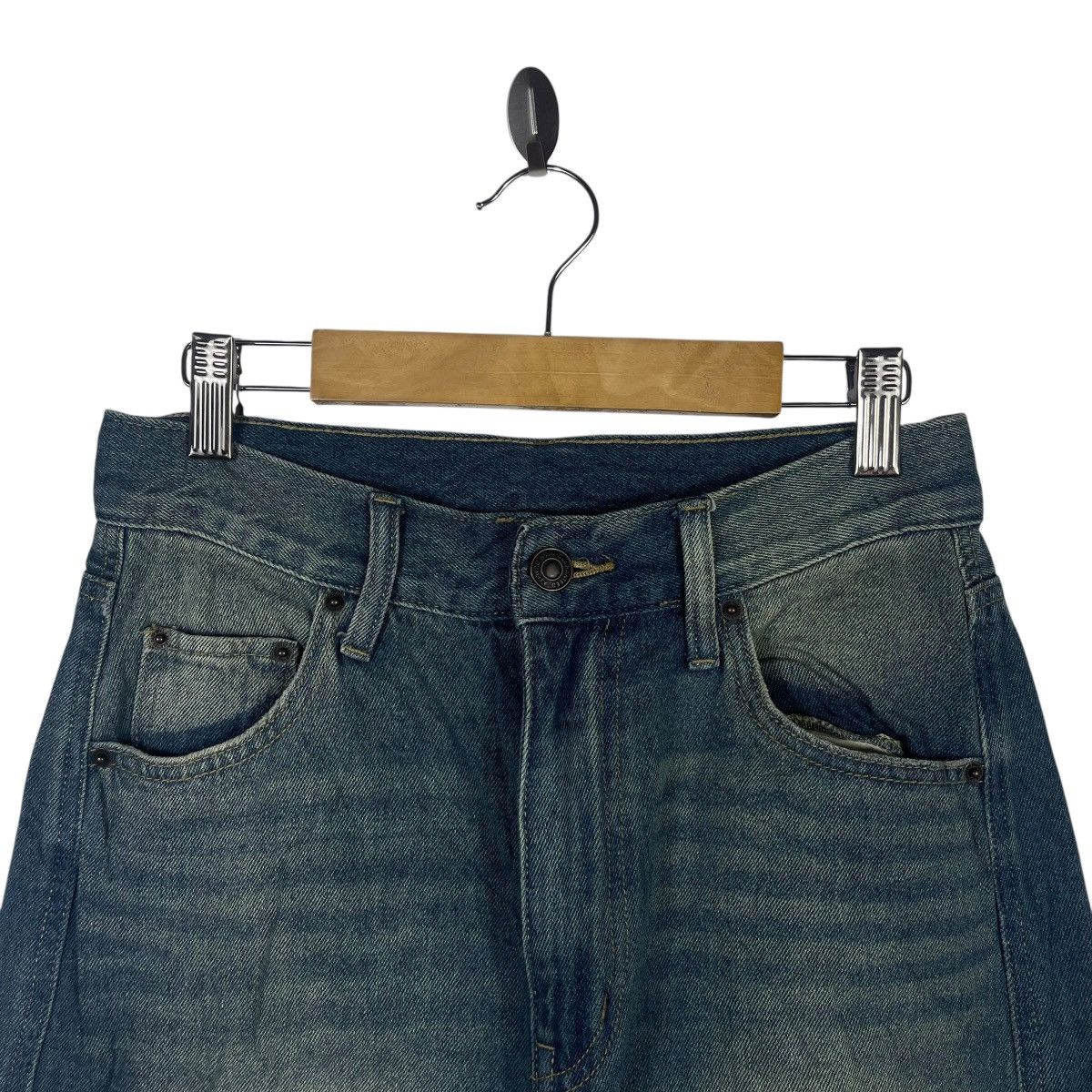 Vintage Vintage WEGO Distressed Wide Leg Denim Jeans Baggy Japanese Size US 26 / EU 42 - 3 Thumbnail
