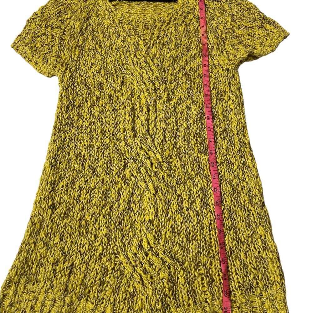 Designer Anthropologie l MOTH Yellow Sweater Dress Medium Size M / US 6-8 / IT 42-44 - 5 Thumbnail