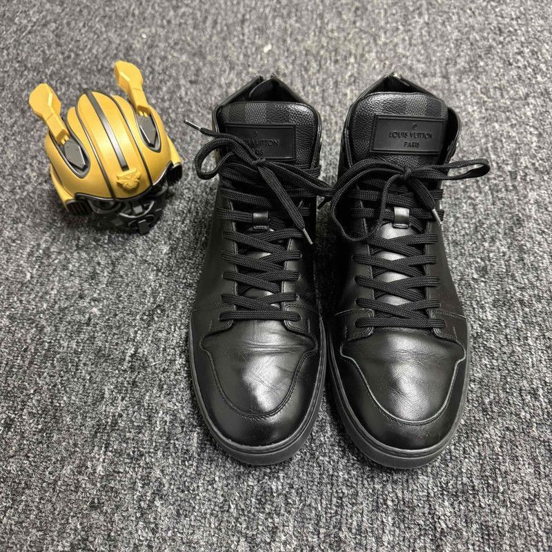 Louis Vuitton Louis Vuitton Black High-Top Casual Sneakers - Size US 8 / EU 41 - 2 Thumbnail