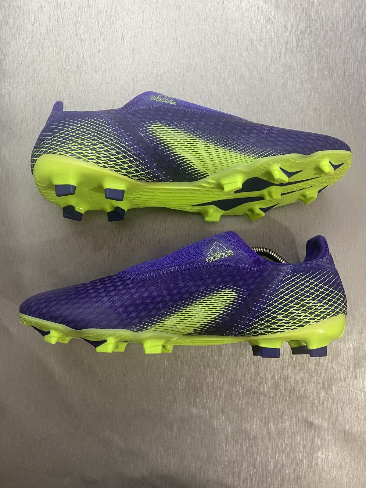 Adidas adidas X Ghosted 3 Laceless FG Purple Green Size US 12 / EU 45 - 7 Thumbnail