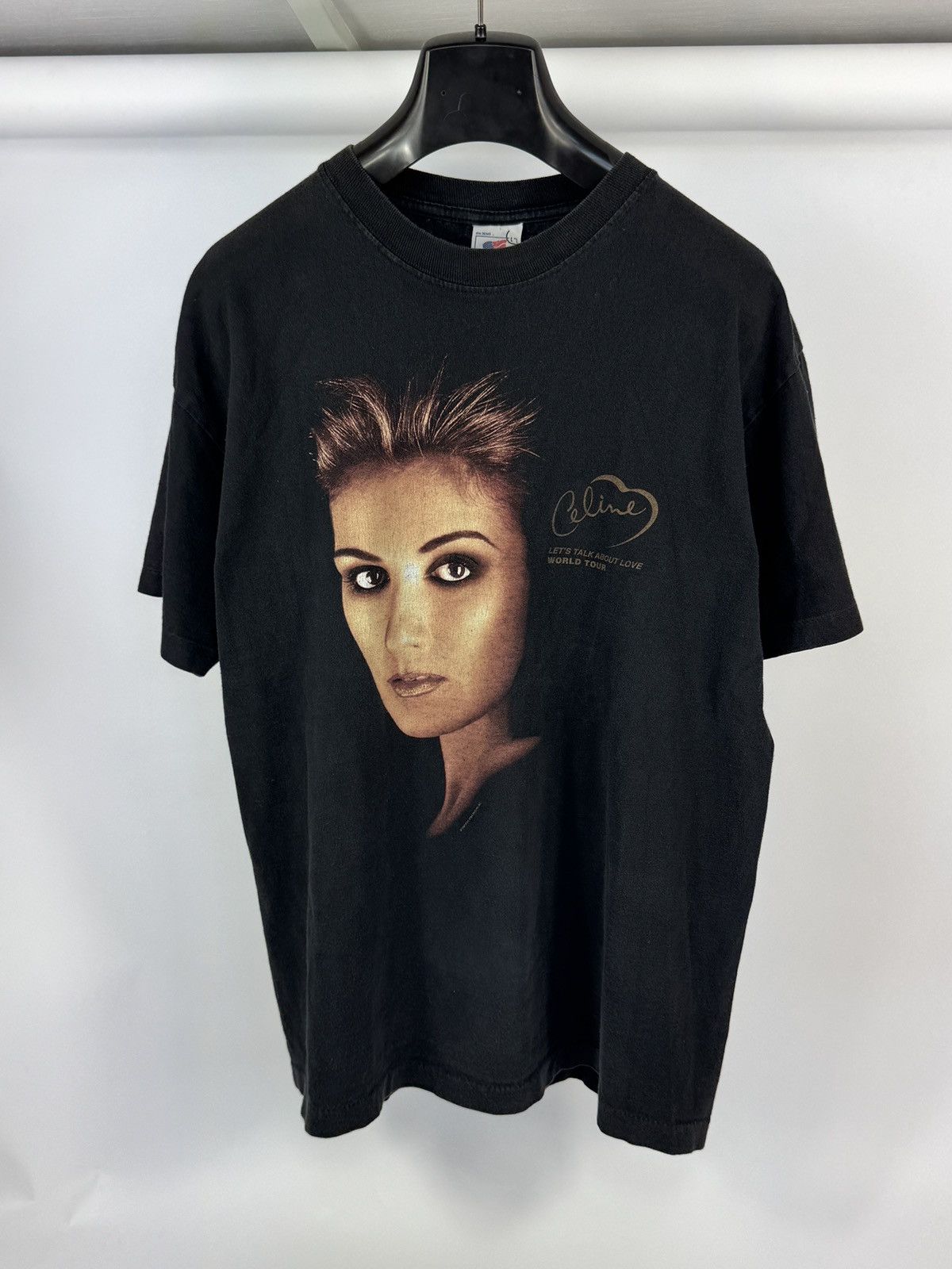 Vintage CELINE DION WORLD TOUR 90’s T-SHIRT Size US L / EU 52-54 / 3 - 1 Thumbnail