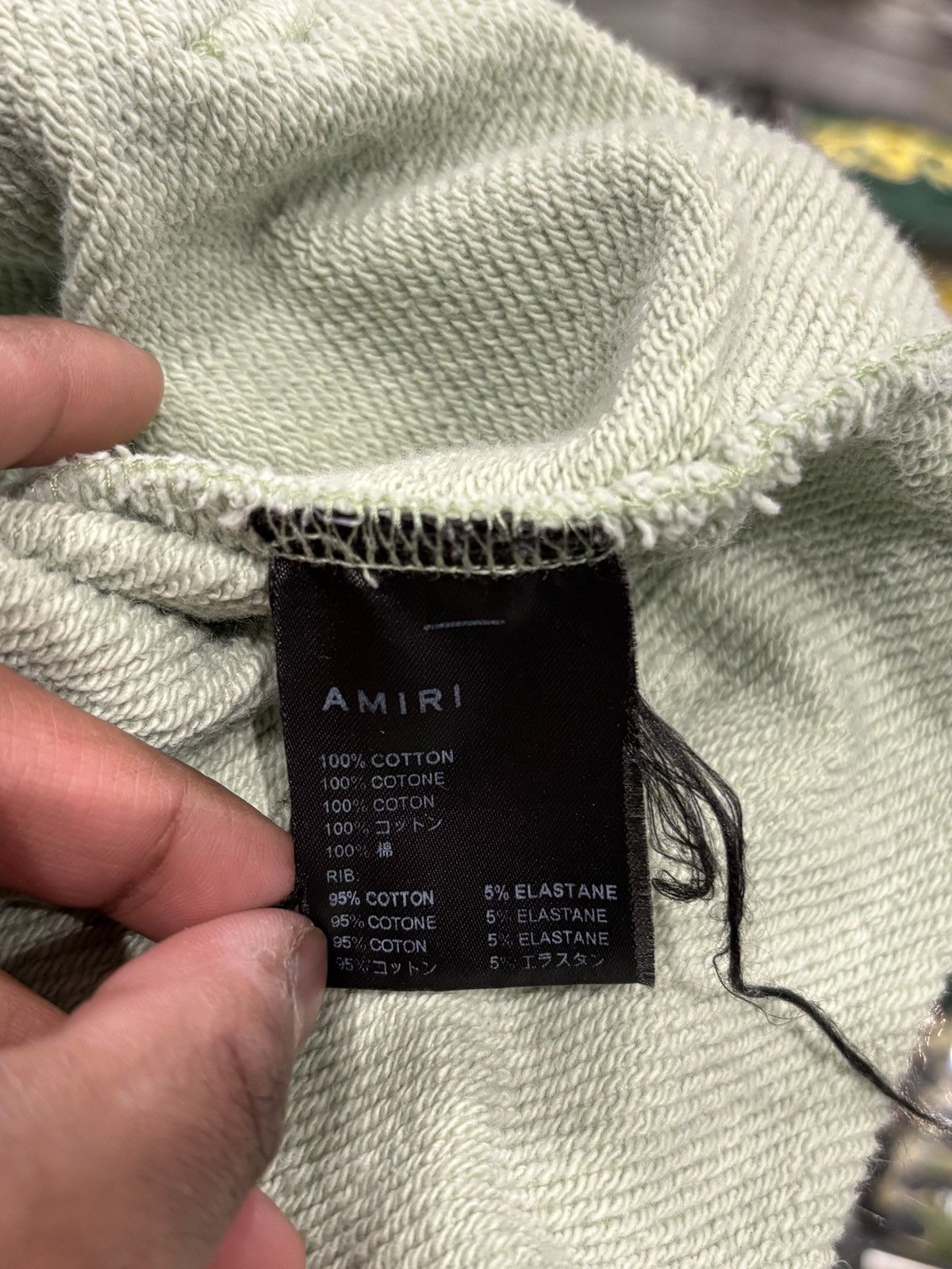 Amiri Amiri MA Logo Hoodie Sage Green Size: XL Size US XL / EU 56 / 4 - 8 Thumbnail