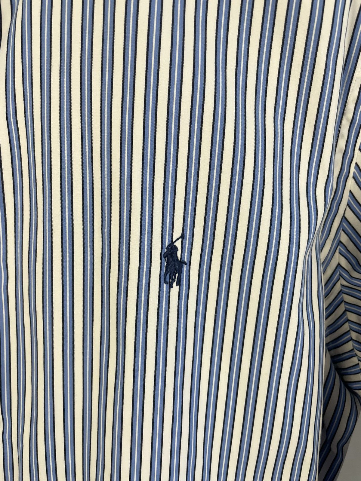 Designer × Polo Ralph Lauren × Vintage Polo Ralph Lauren cotton striped shirt Size US L / EU 52-54 / 3 - 4 Thumbnail