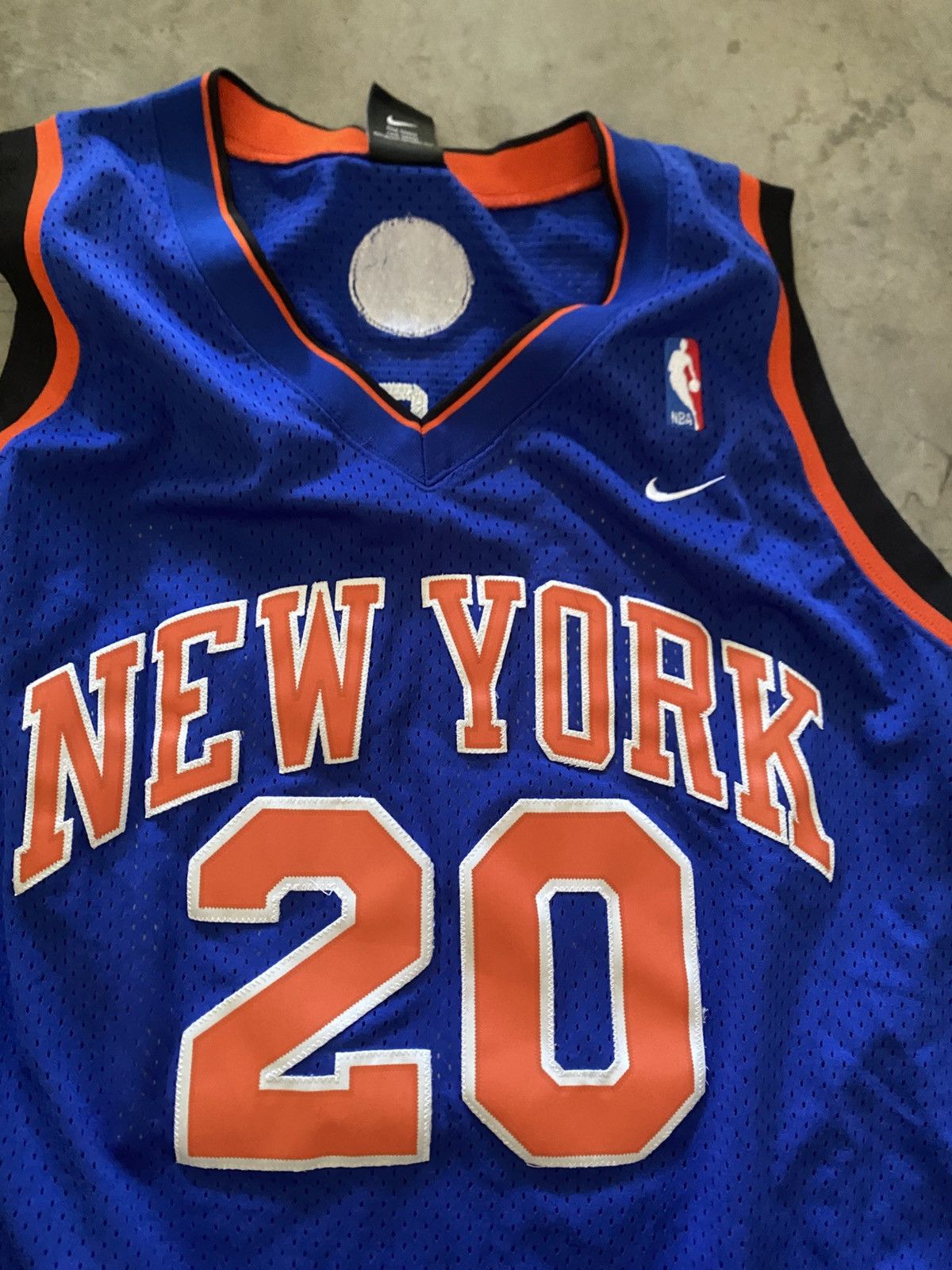 Nike Vintage Nike New York Knicks Allan Houston Jersey Size US XXL / EU 58 / 5 - 2 Thumbnail