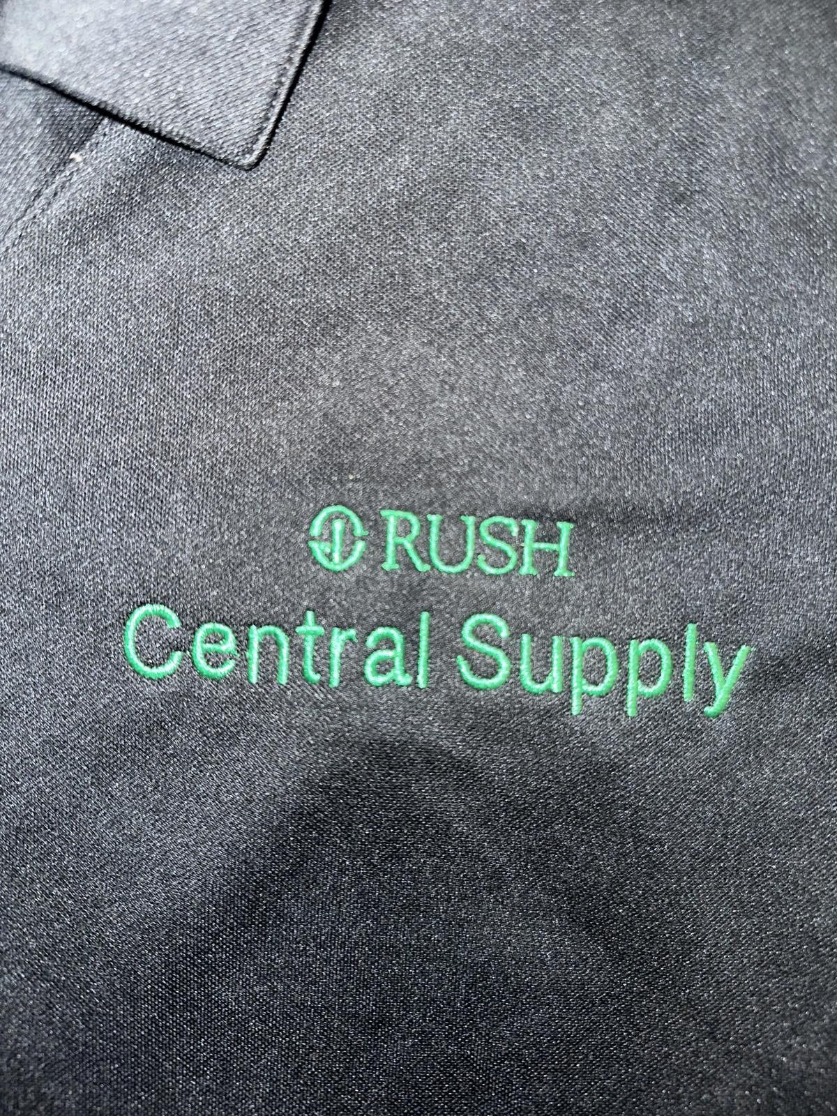 Nike Nike Women’s Dri-Fit Micro Pique Rush Central Supply Polo Size L / US 10 / IT 46 - 2 Thumbnail