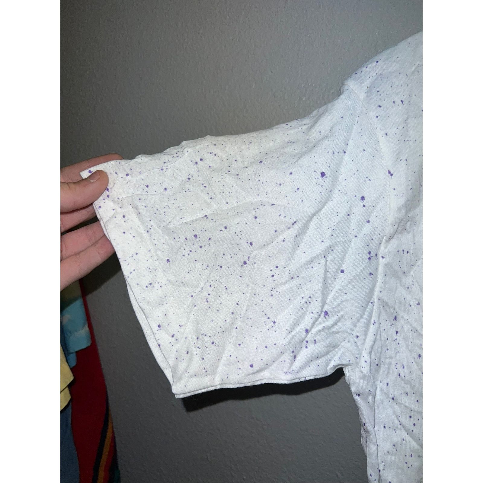 Jerzees 90s Vintage Jerzees White Paint Speckle Blank Shirt VTG M Size US M / EU 48-50 / 2 - 5 Thumbnail