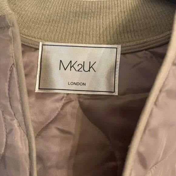 Other MK2UK Quilted Cropped Bomber Jacket Size S / US 4 / IT 40 - 3 Thumbnail