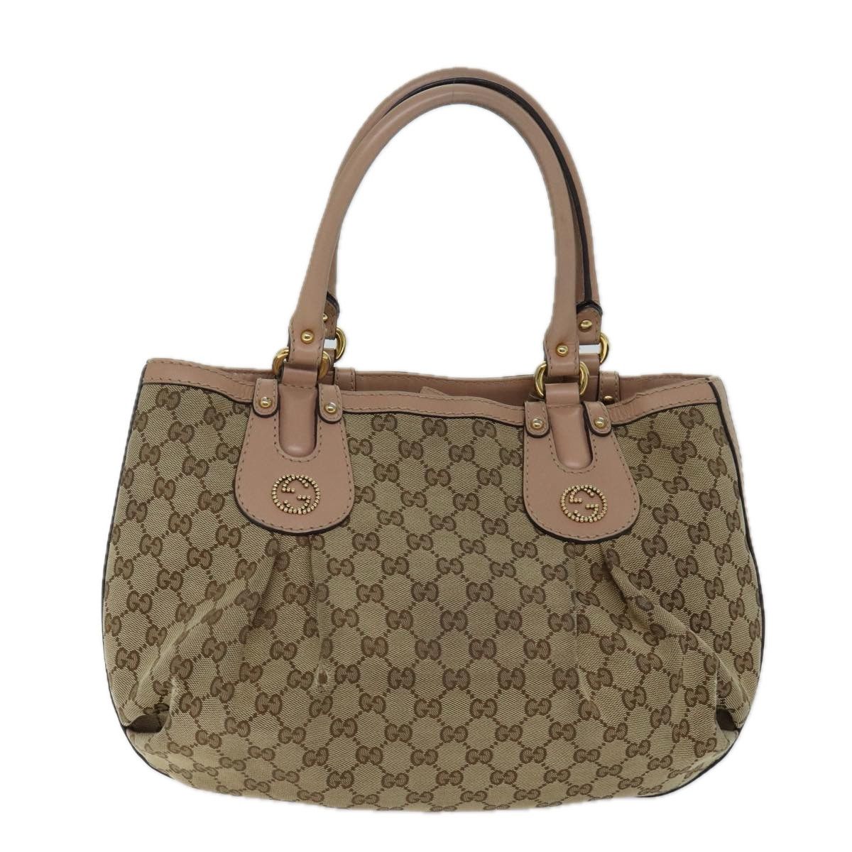 Gucci Scarlett Beige Canvas Handbag (Pre-Owned) Size ONE SIZE - 1 Thumbnail