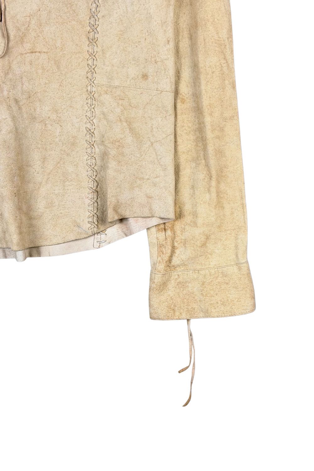 Polo Ralph Lauren Ralph Lauren Suede Lace-Up Western Blouse Size S / US 4 / IT 40 - 6 Thumbnail