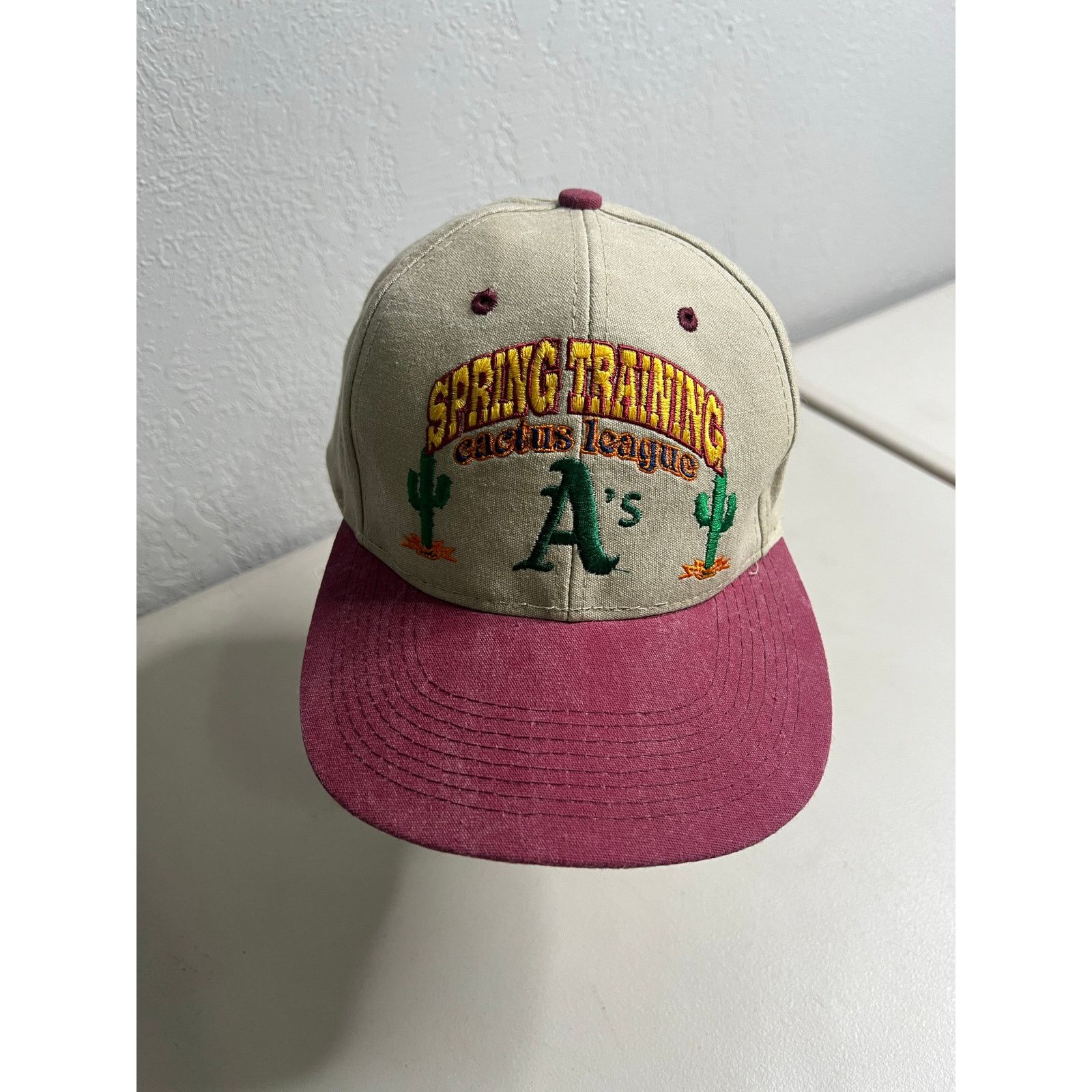 Logo 7 Vintage Oakland A’s Spring Training Cactus Logo 7 Snapback Size ONE SIZE - 1 Thumbnail