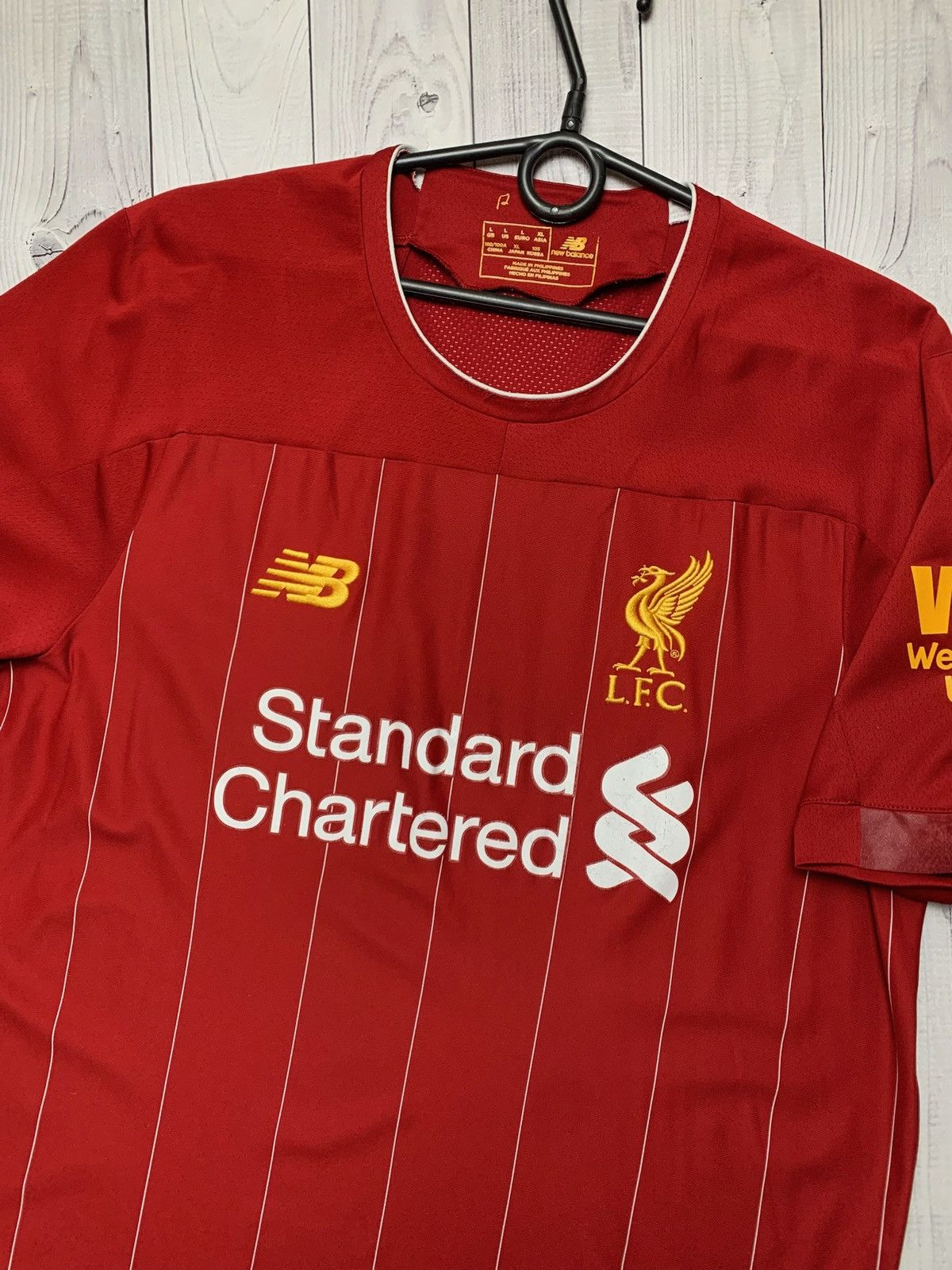 New Balance × Vintage Vintage new balance Liverpool soccer jersey size L red Size US L / EU 52-54 / 3 - 2 Thumbnail